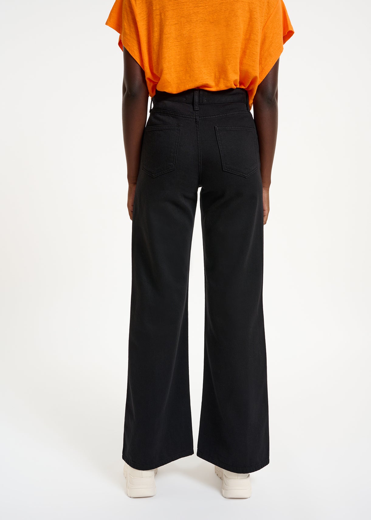 Black denim straight-leg jeans RE—SSENTIEL | Essentiel second hand