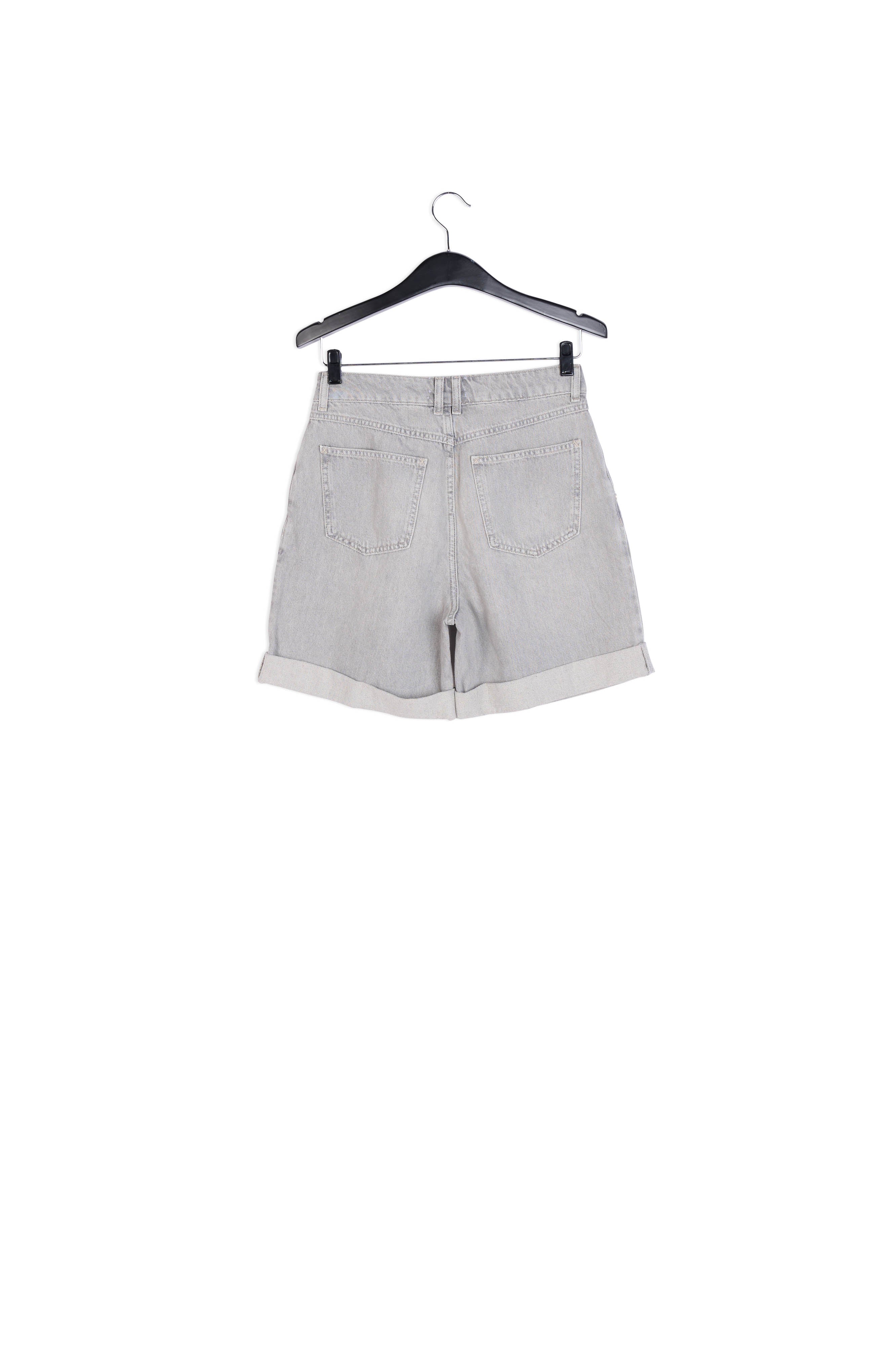 Grey denim boyfriend shorts RE—SSENTIEL | Essentiel second hand