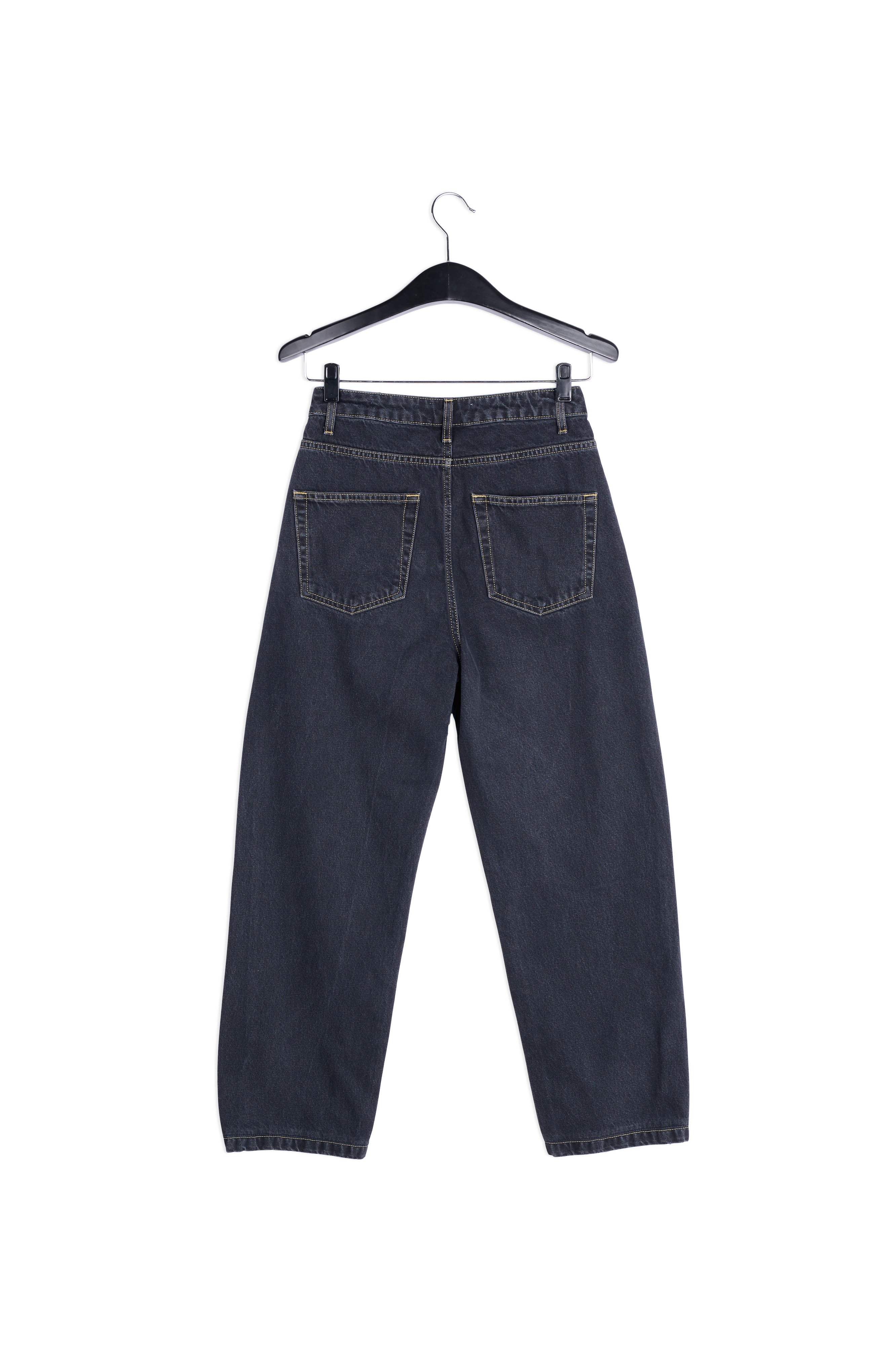 Two-tone cotton high-waisted jeans RE—SSENTIEL | Essentiel second hand
