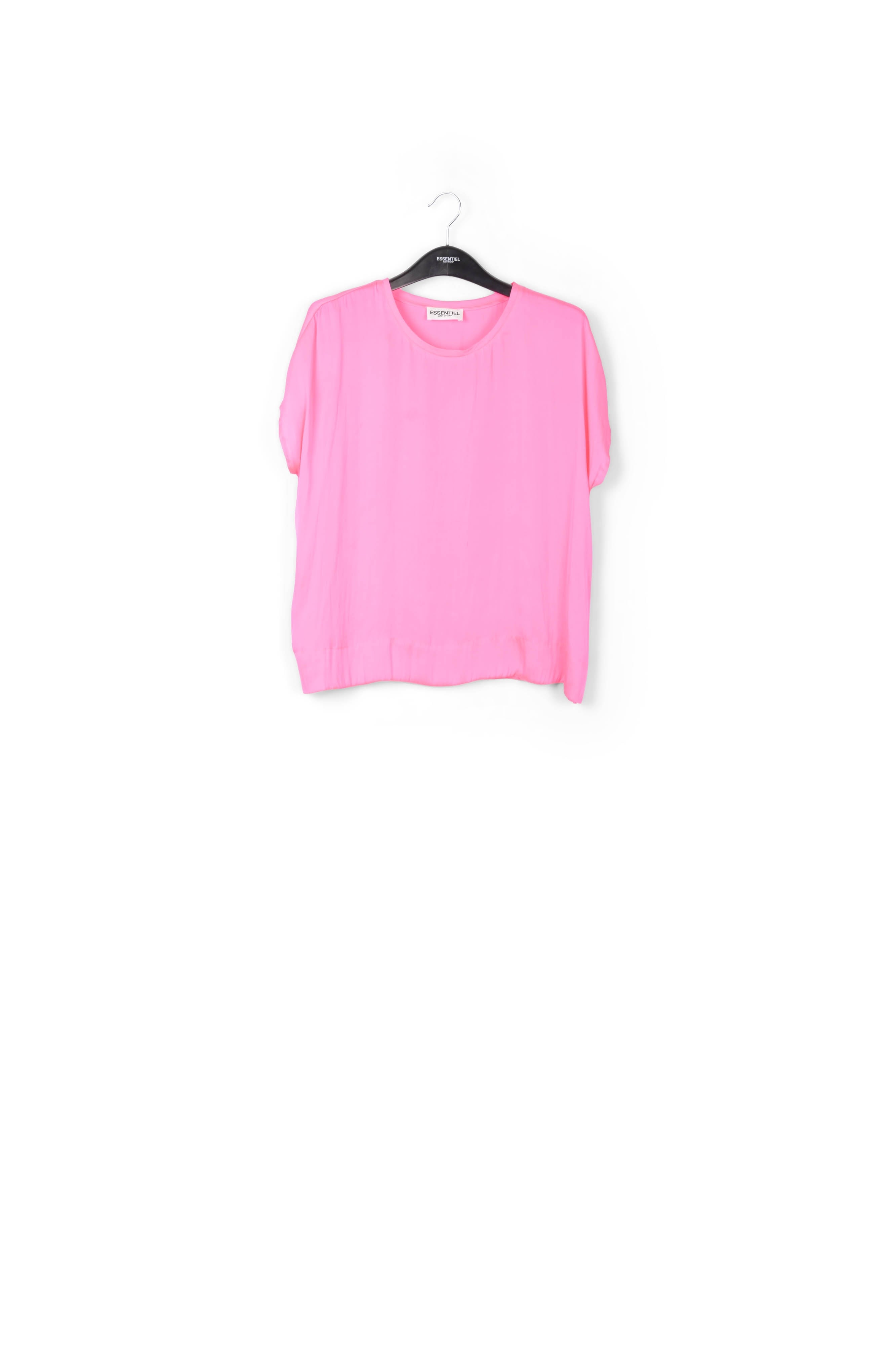 Hot pink oversized flowing top RE—SSENTIEL | Essentiel second hand
