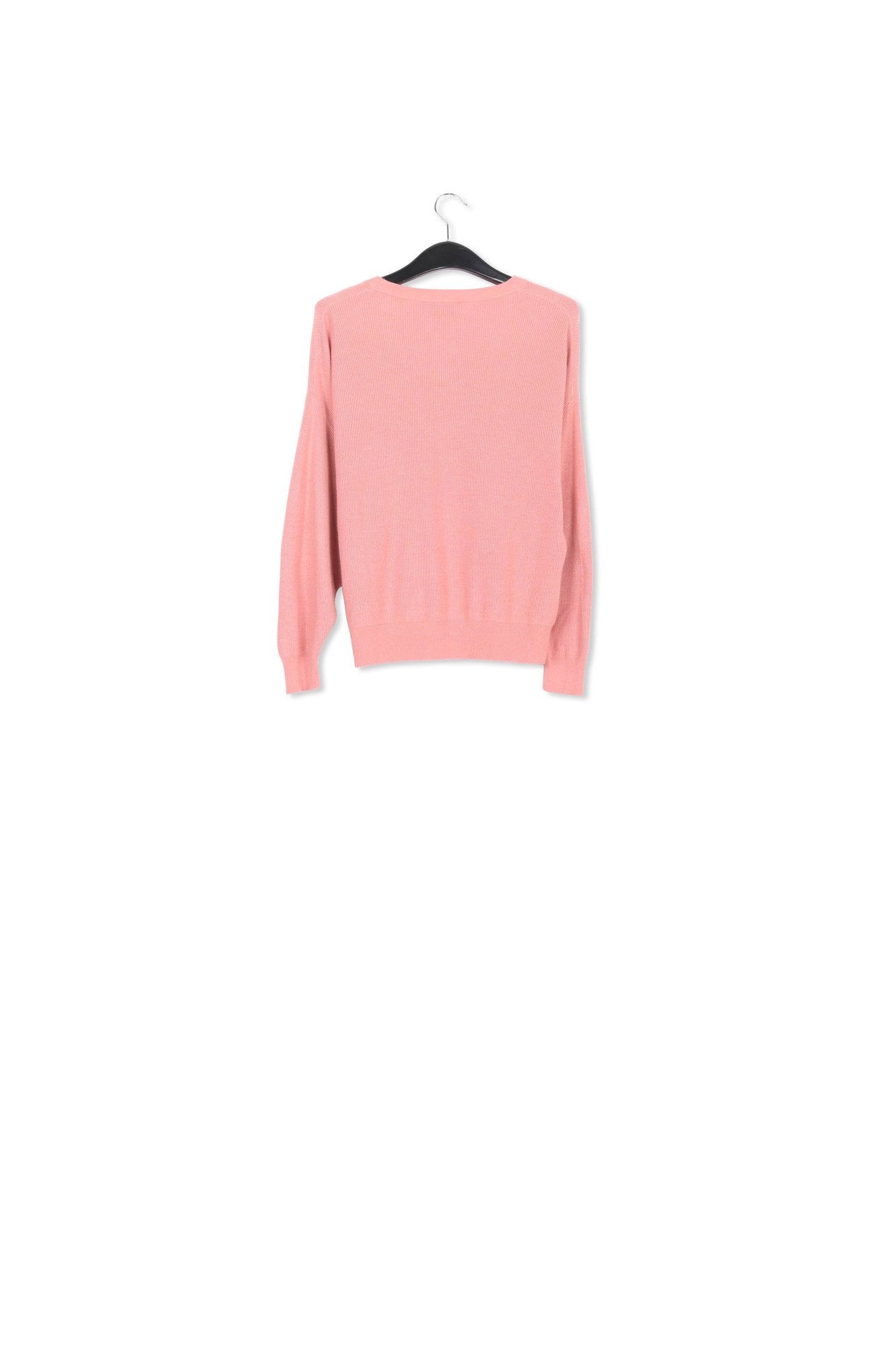 Pink oversized fine-knit sweater RE—SSENTIEL | Essentiel second hand