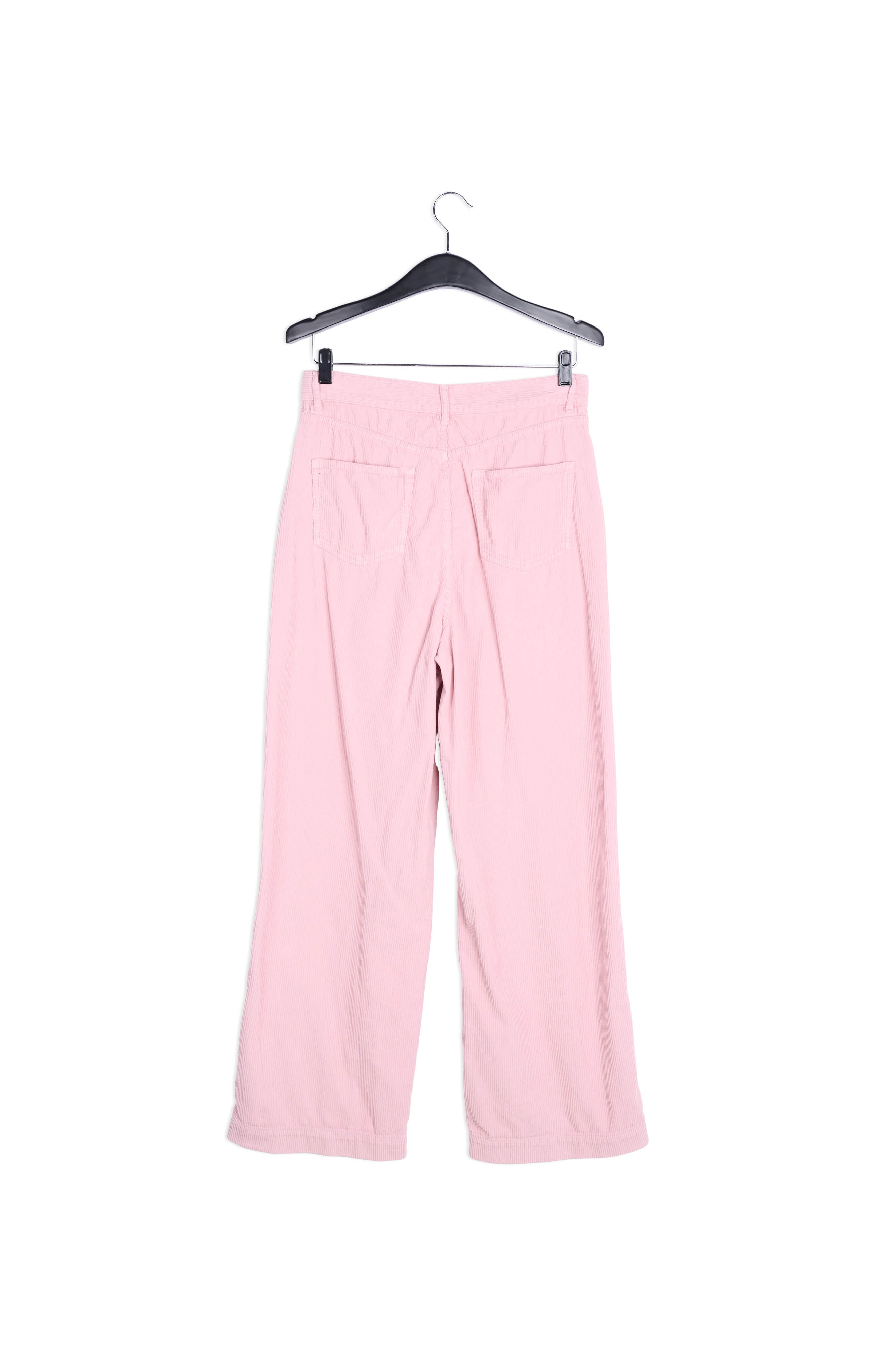 Pastel pink soft corduroy wide leg pants RE—SSENTIEL | Essentiel second hand