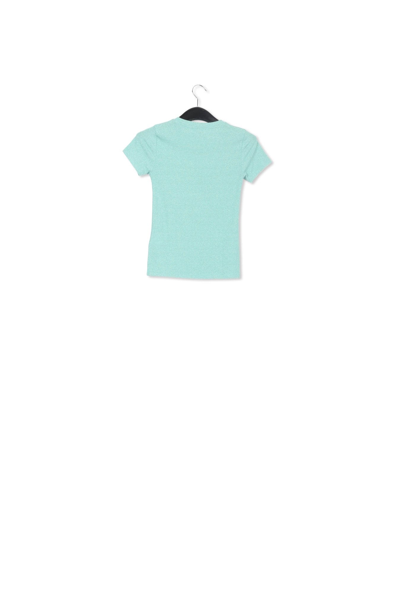 Turquoise lurex T-shirt RE—SSENTIEL | Essentiel second hand