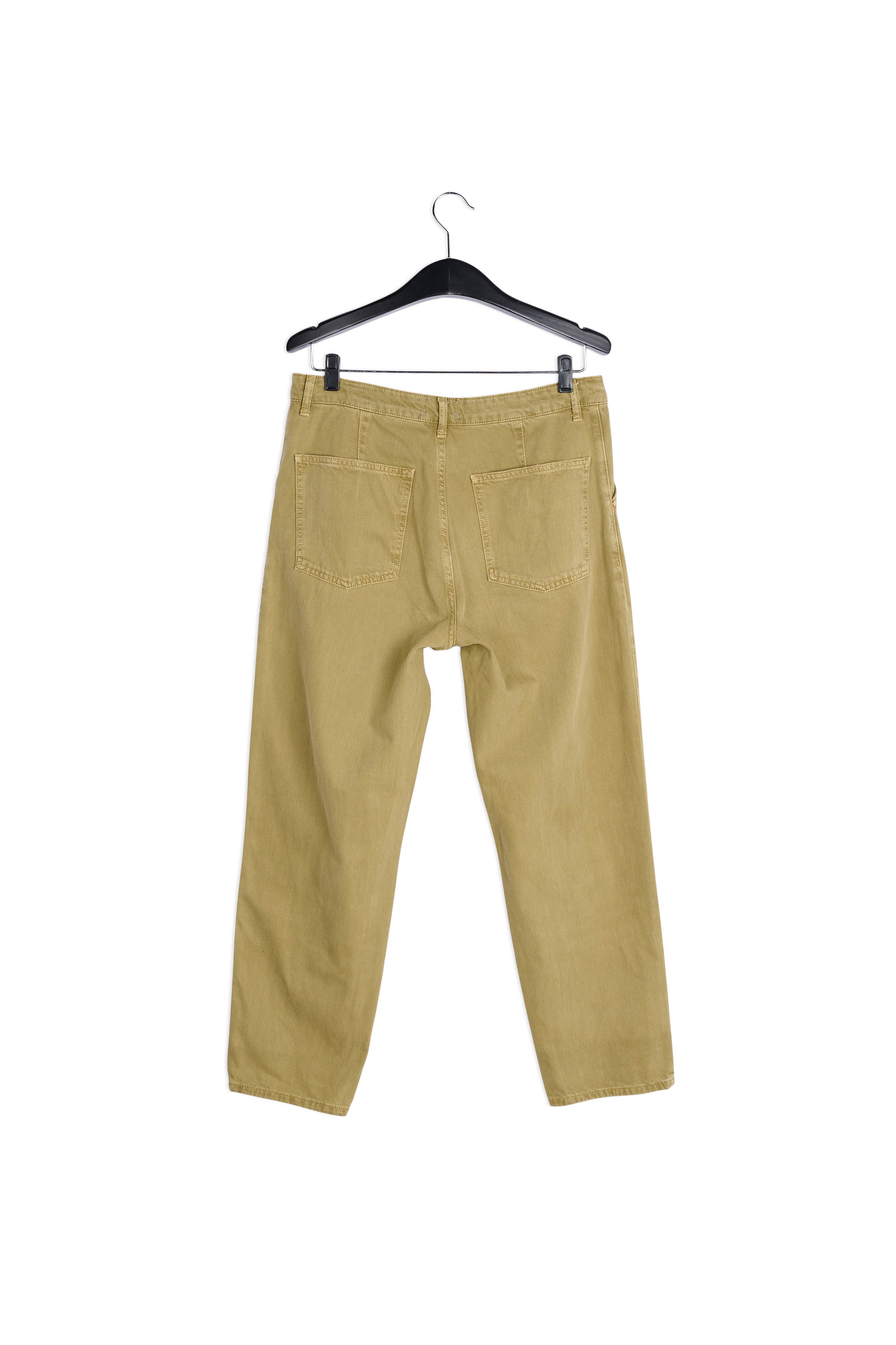 Army green high-rise jeans RE—SSENTIEL | Essentiel second hand