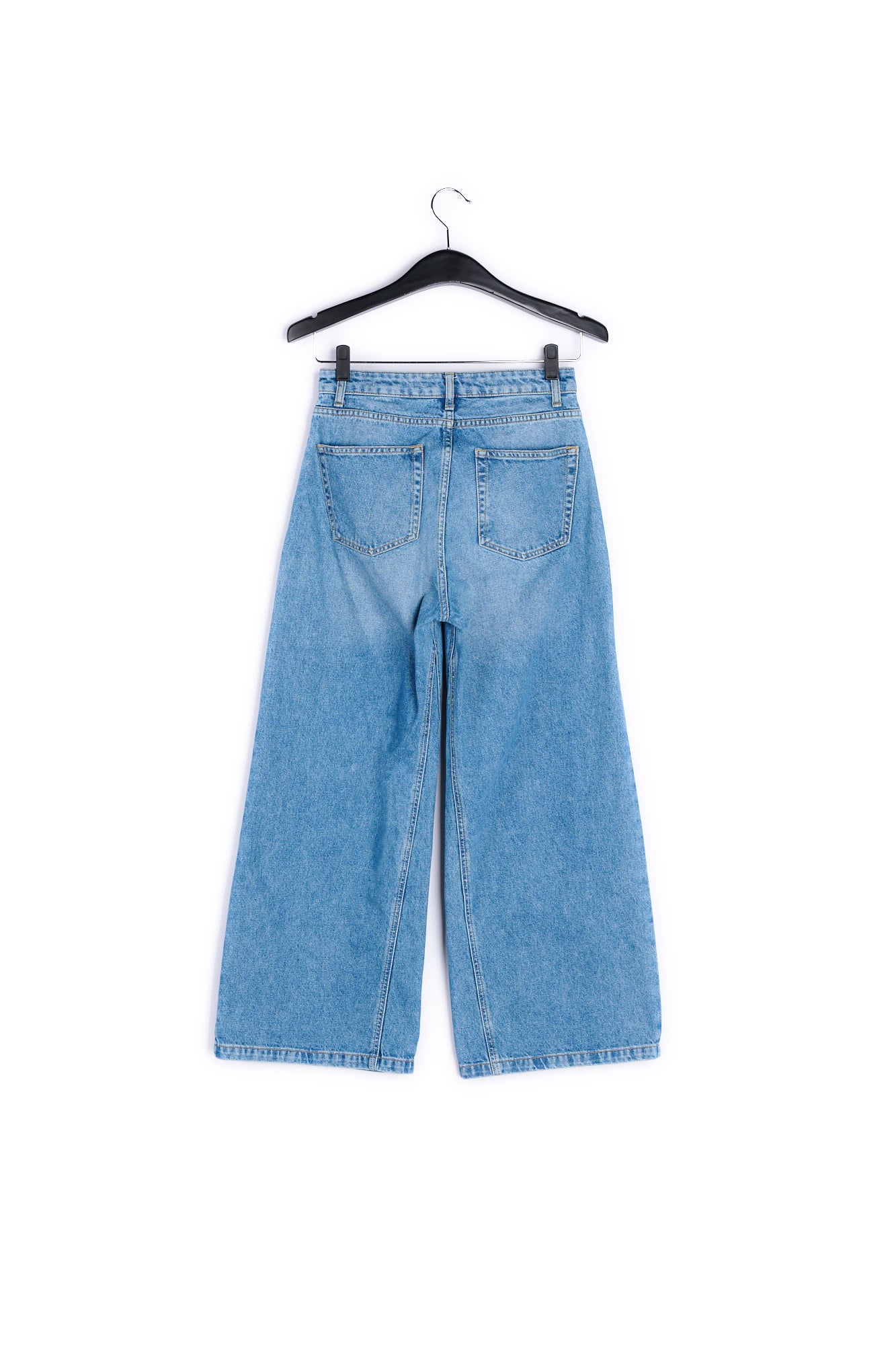 Light blue 7/8th wide-leg jeans RE—SSENTIEL | Essentiel second hand