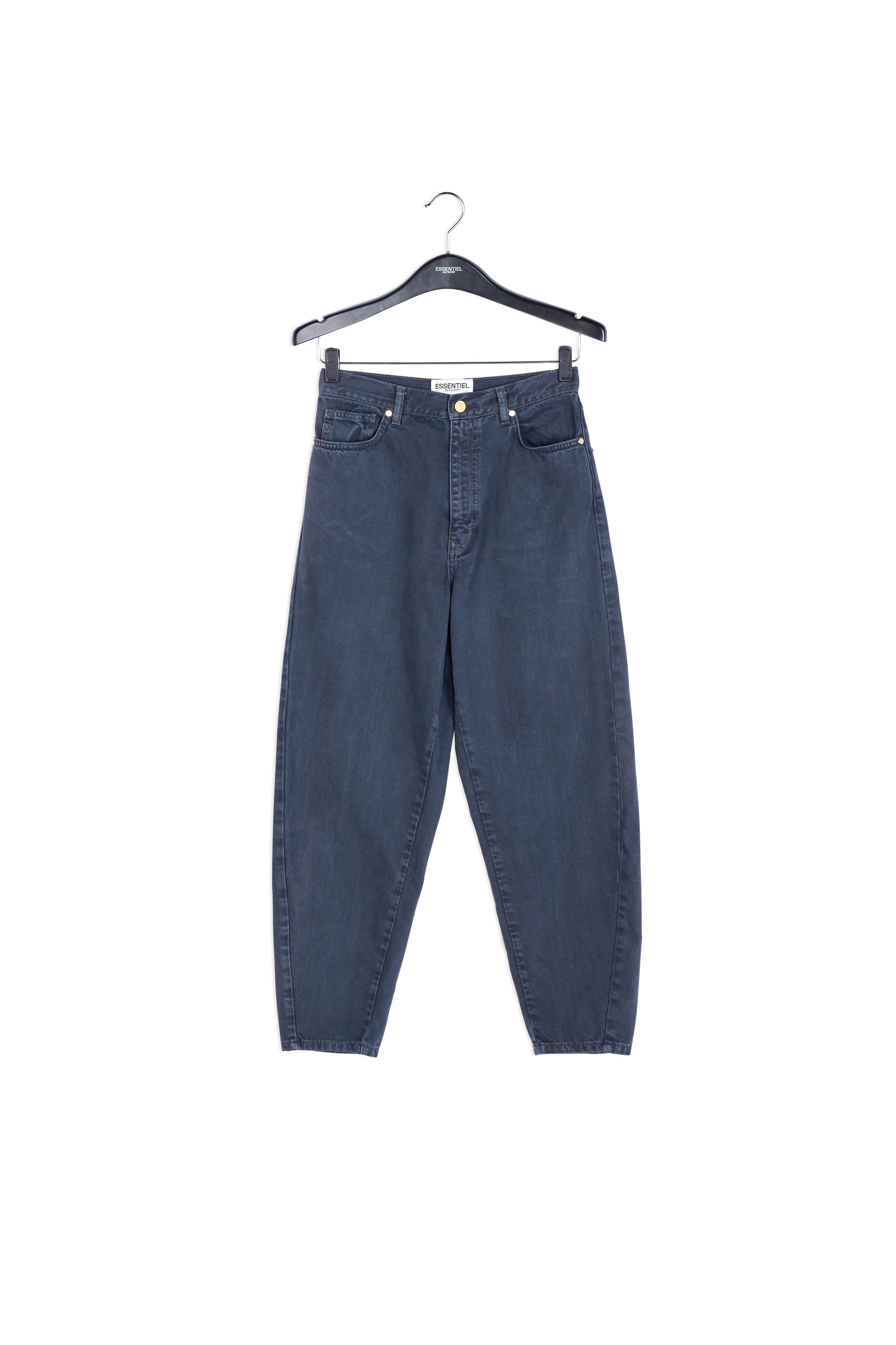 Black high waist loose-fit jeans RE—SSENTIEL | Essentiel second hand