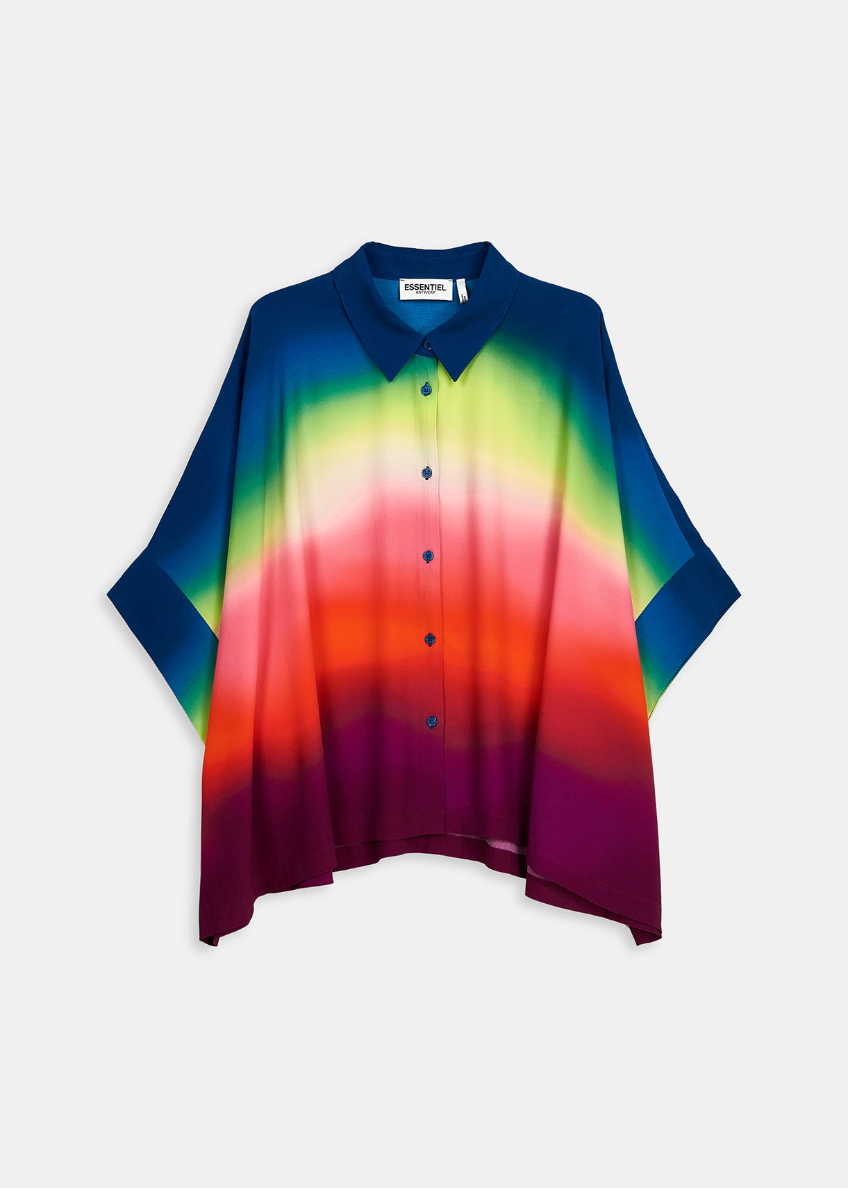 Multicolor oversized shirt with gradient effect RE—SSENTIEL | Essentiel second hand