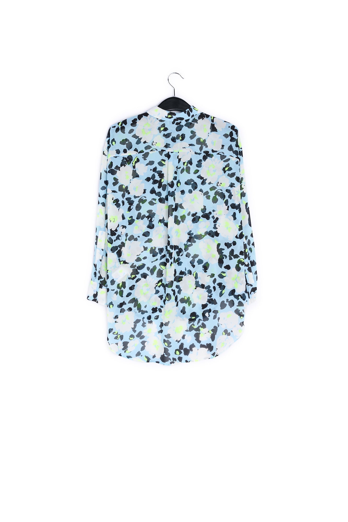 Light blue floral-print shirt RE—SSENTIEL | Essentiel second hand