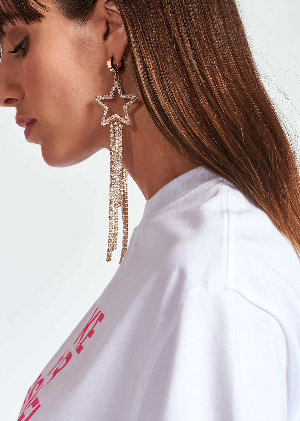 White loose-fit 'Shake your Essentiel Antwerp' T-shirt RE—SSENTIEL | Essentiel second hand