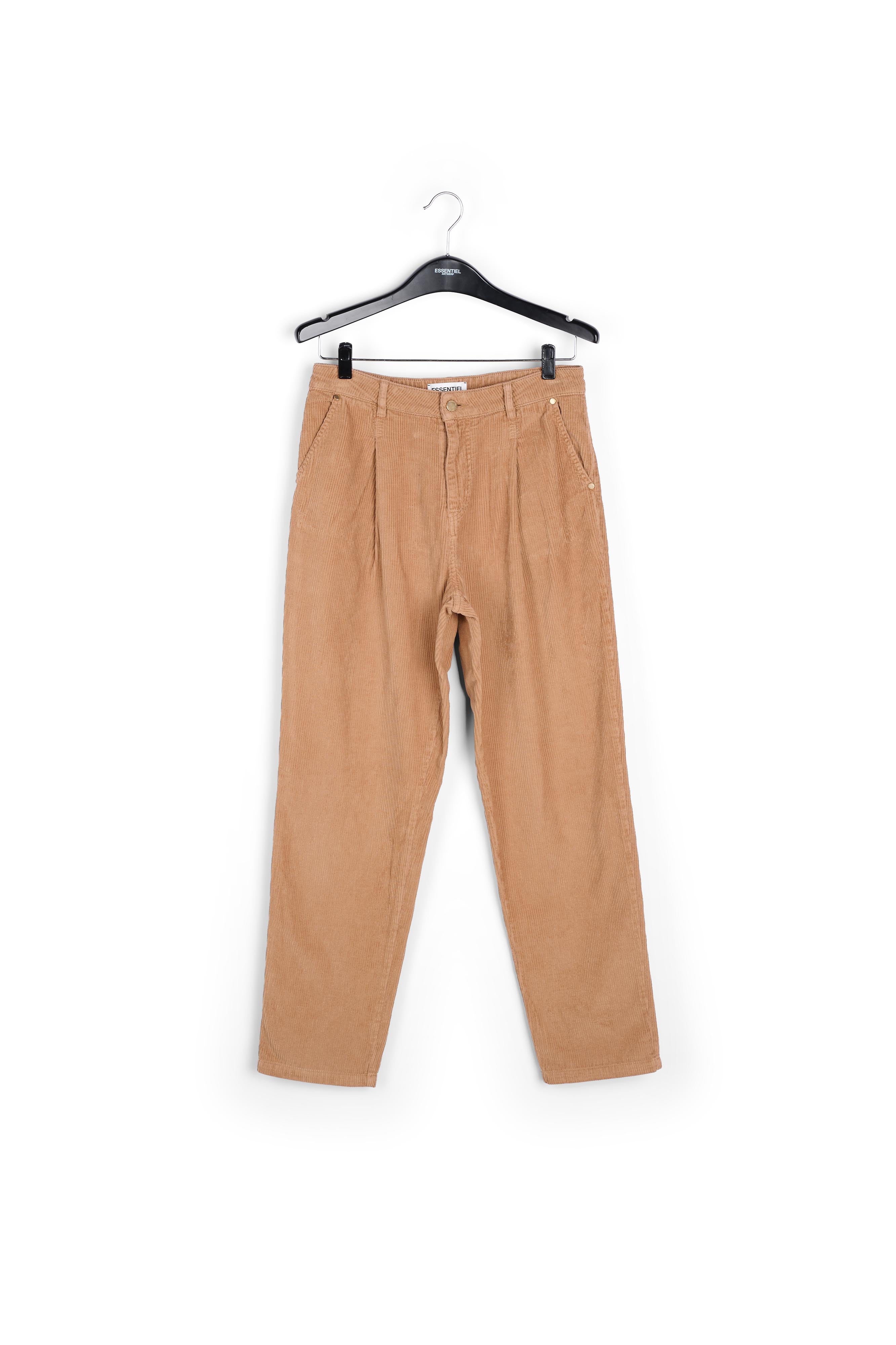 Pantalon en velours camel RE—SSENTIEL | Essentiel second hand
