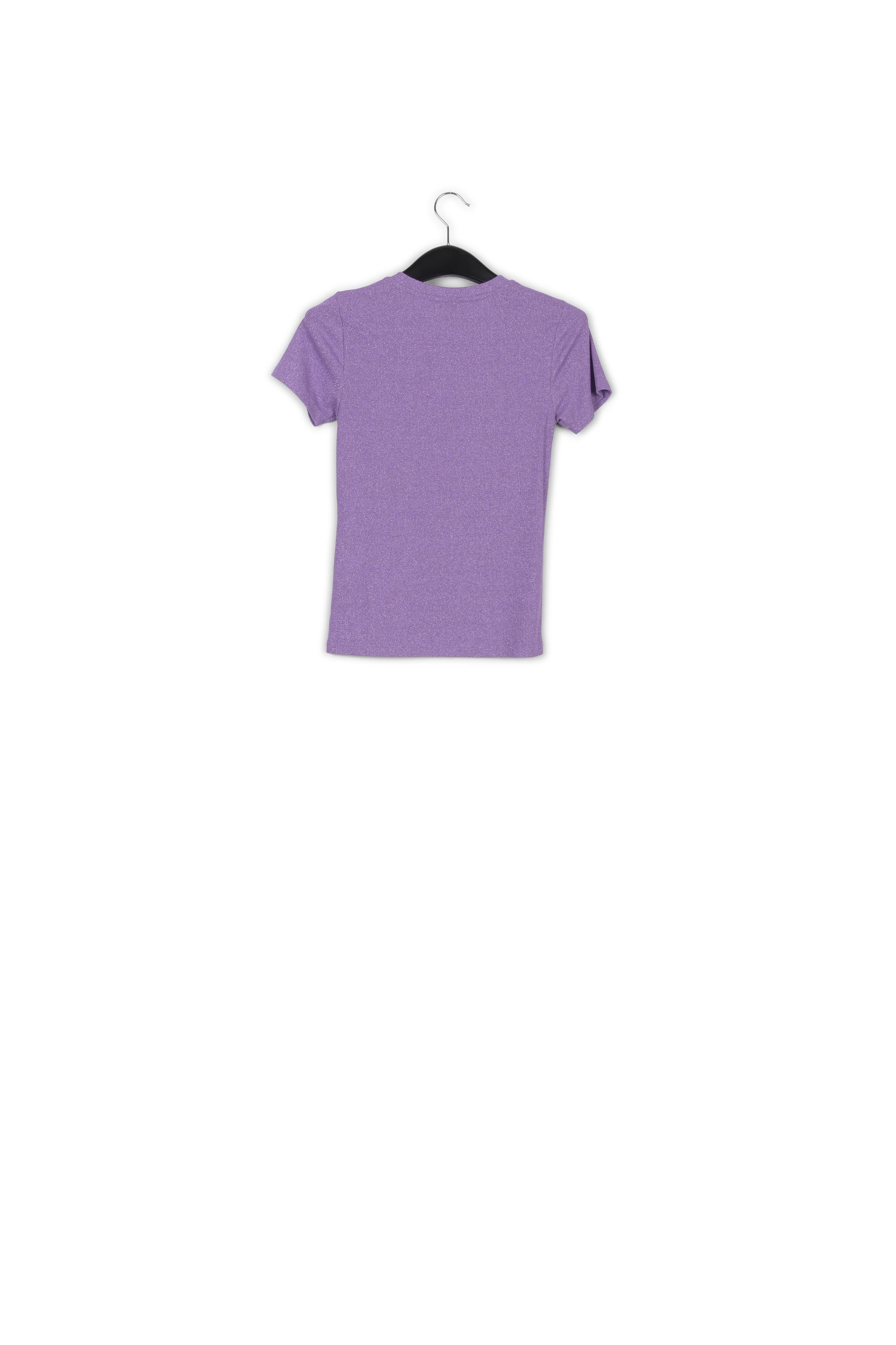 Lilac lurex T-shirt RE—SSENTIEL | Essentiel second hand