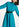 Blauwe midi-jurk Faume - seconde main