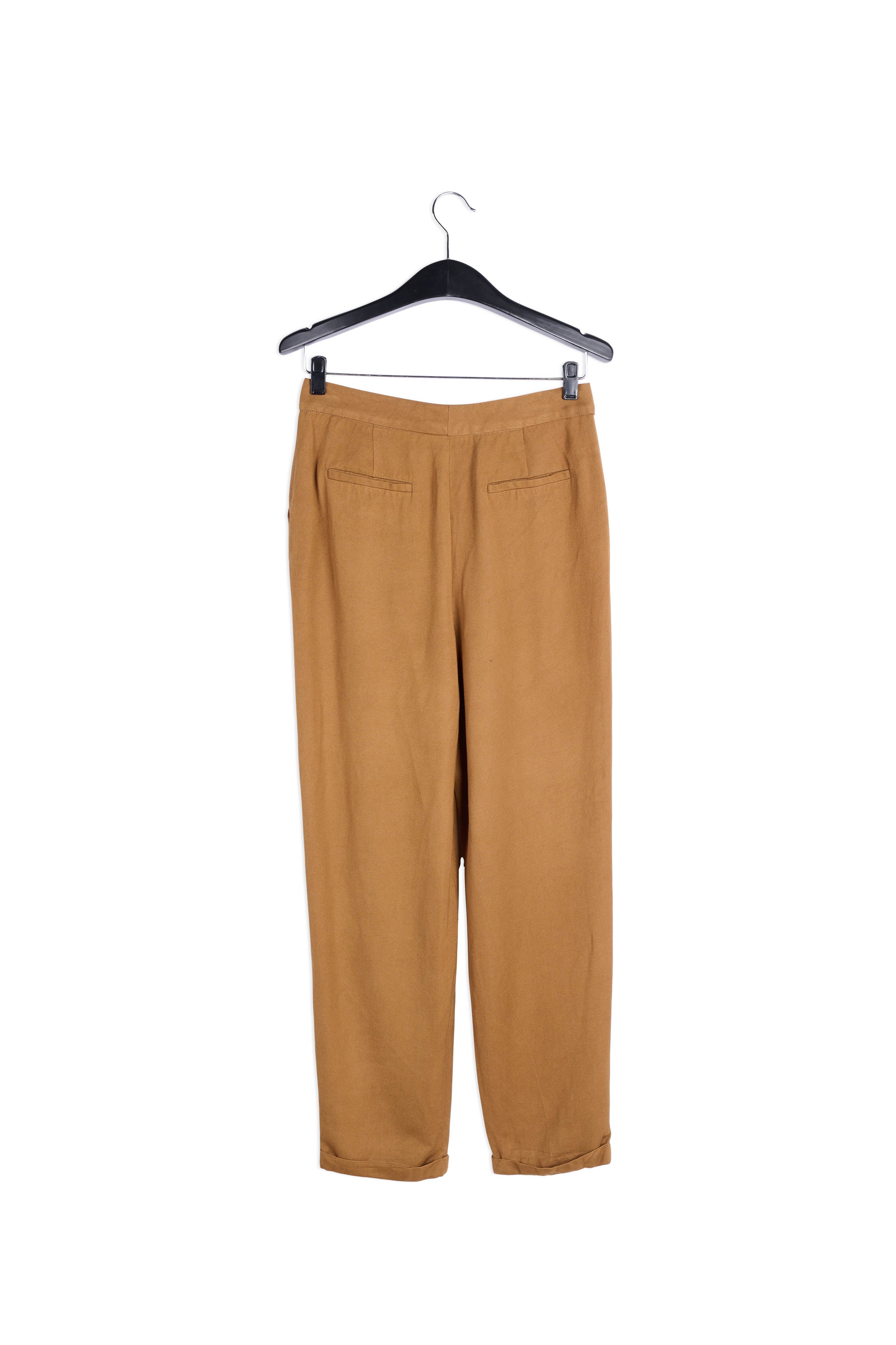Pantalon marron taille mi-haute RE—SSENTIEL | Essentiel second hand