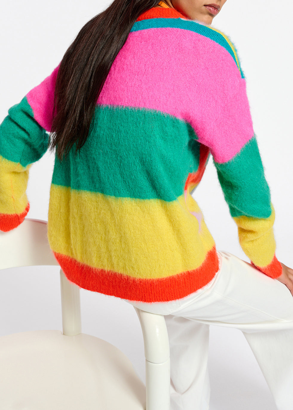 Pull en intarsia multicolore RE—SSENTIEL | Essentiel second hand