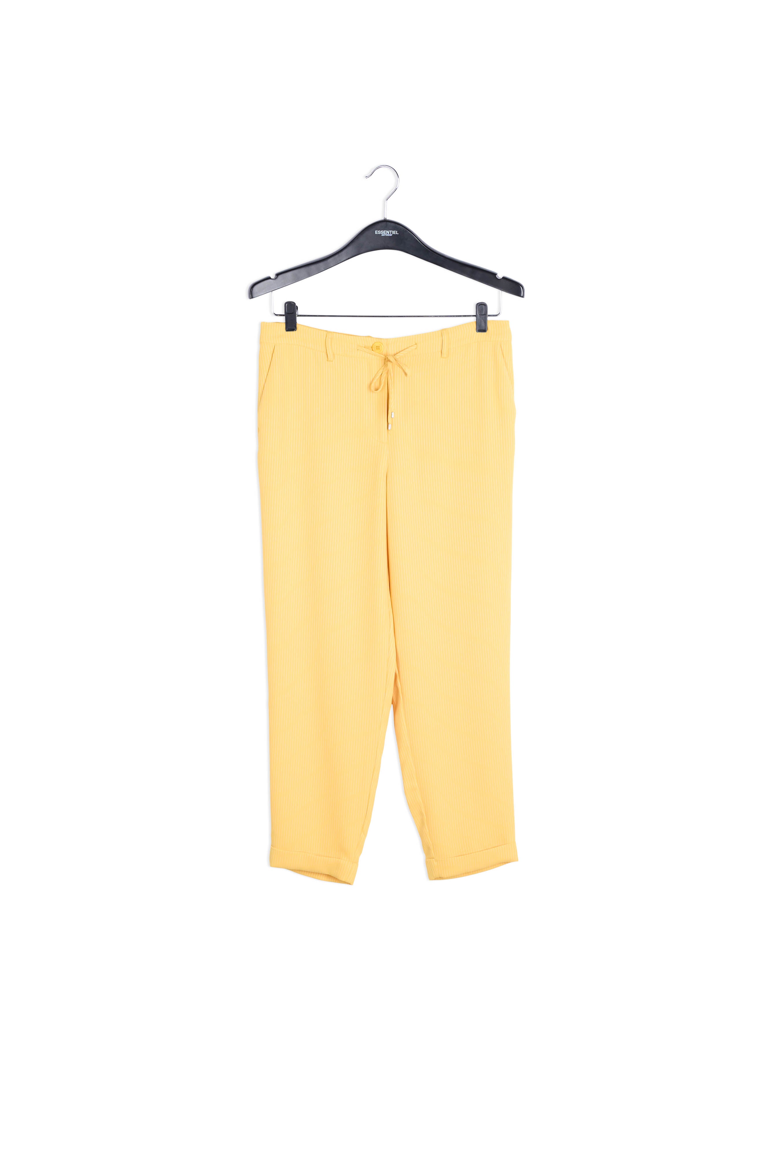 Yellow striped tapered pants RE—SSENTIEL | Essentiel second hand