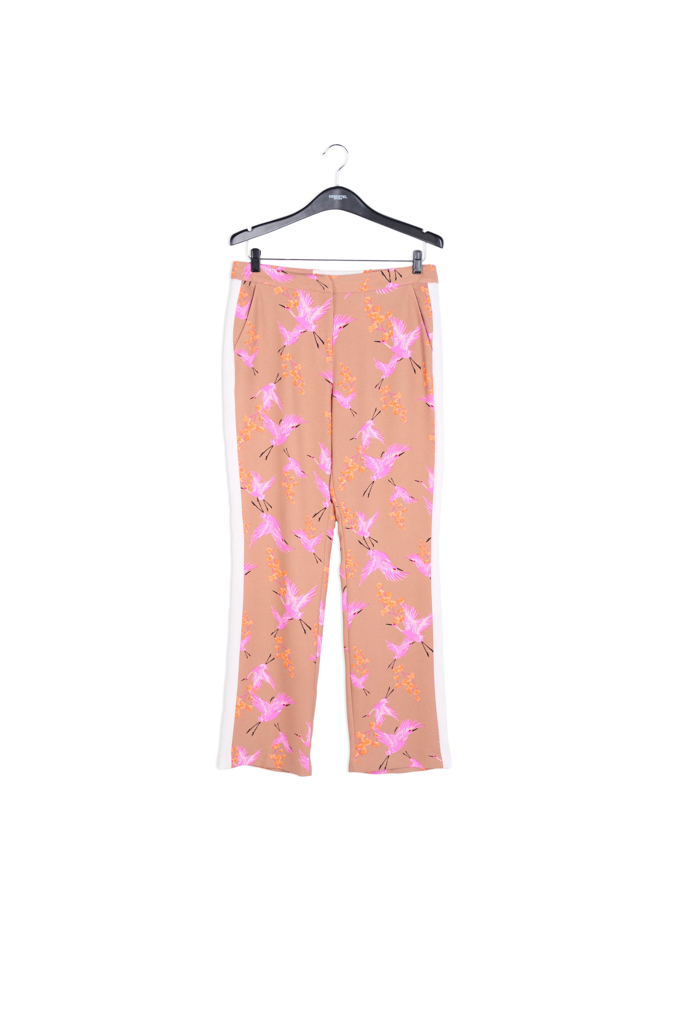 Lichtroze broek met wijde pijpen RE—SSENTIEL | Essentiel second hand