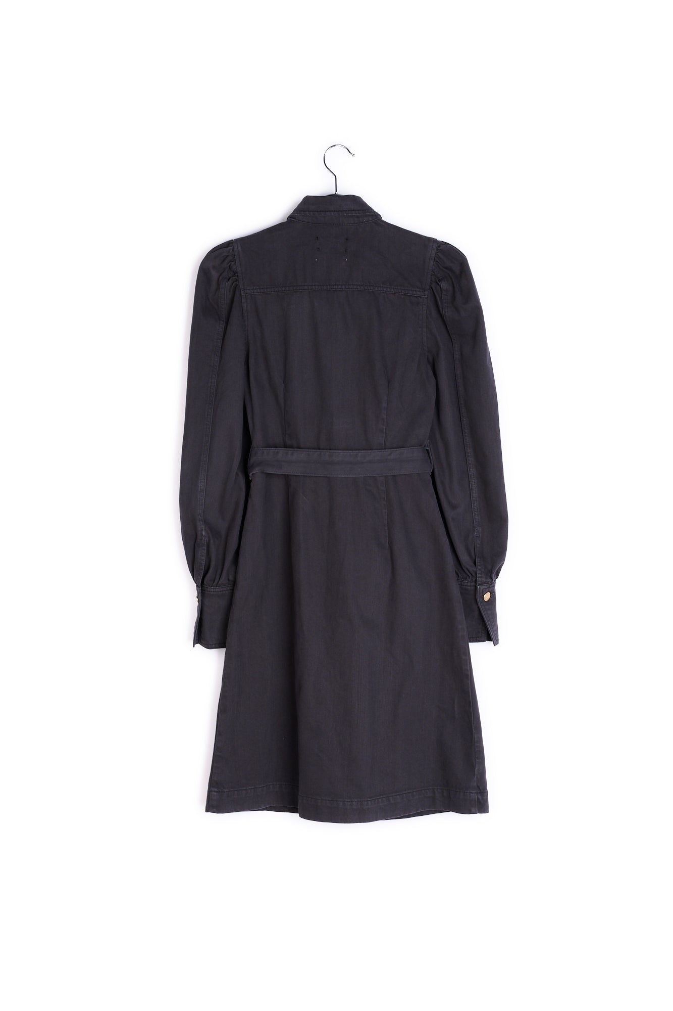 Black denim shirt dress RE—SSENTIEL | Essentiel second hand