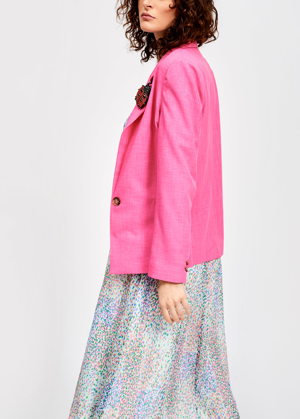 Classic hot pink blazer RE—SSENTIEL | Essentiel second hand