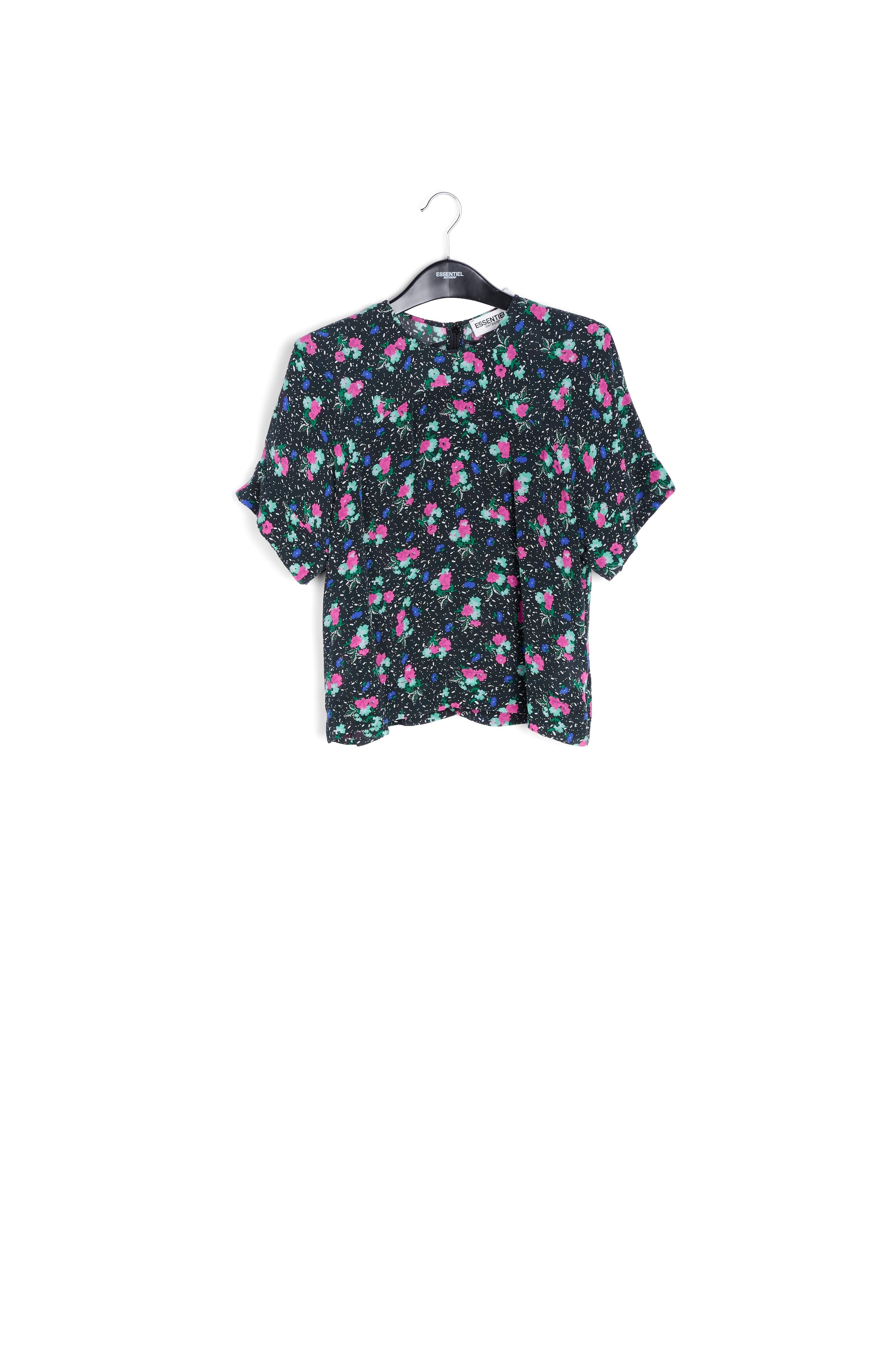 Off-white floral-print top RE—SSENTIEL | Essentiel second hand