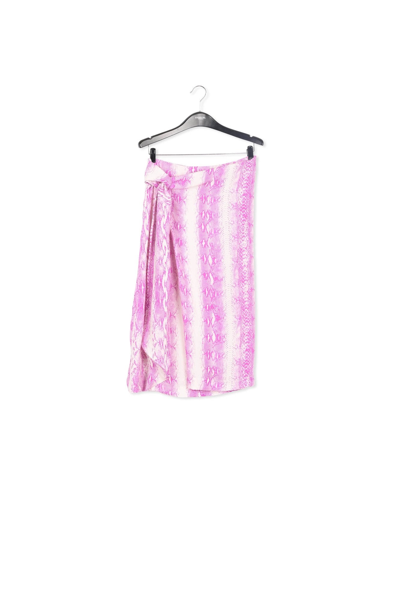 White and purple snake-print midi skirt RE—SSENTIEL | Essentiel second hand