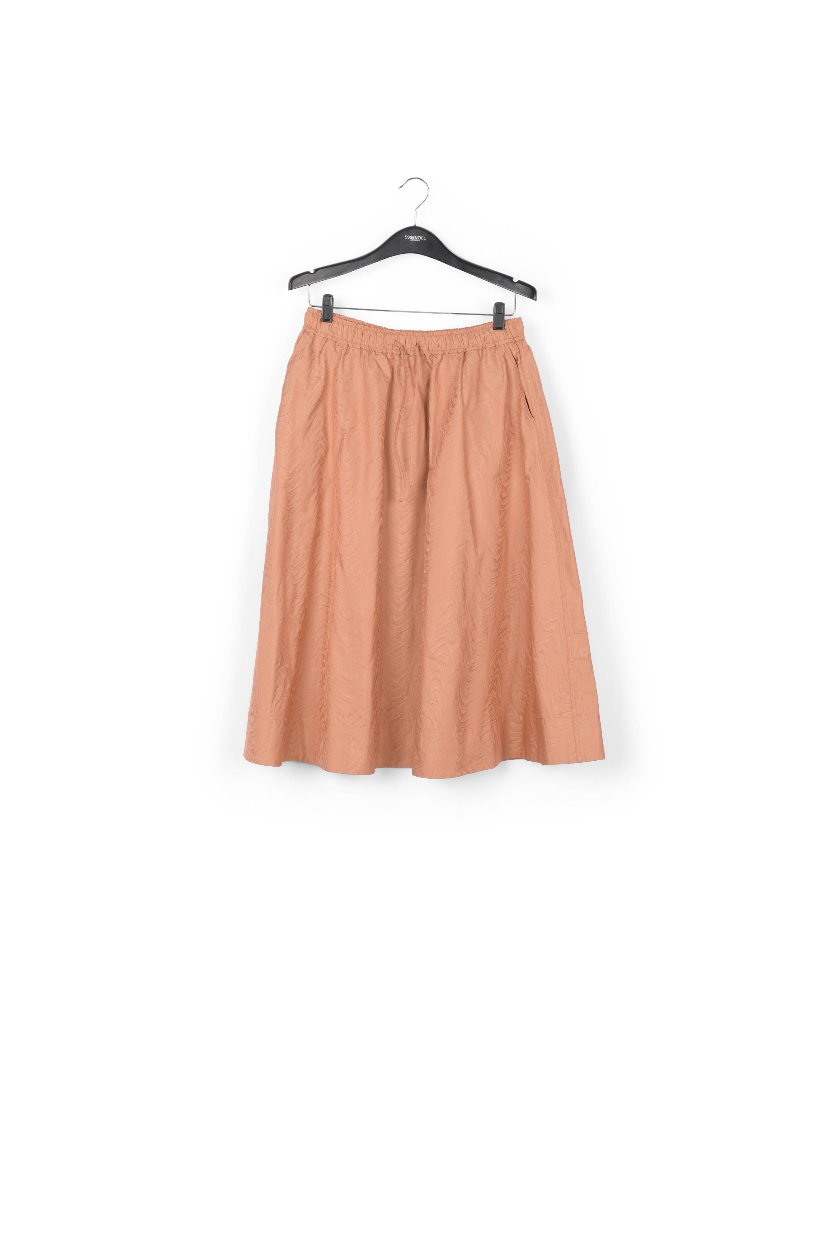 Bruine A-rok van jacquard RE—SSENTIEL | Essentiel second hand