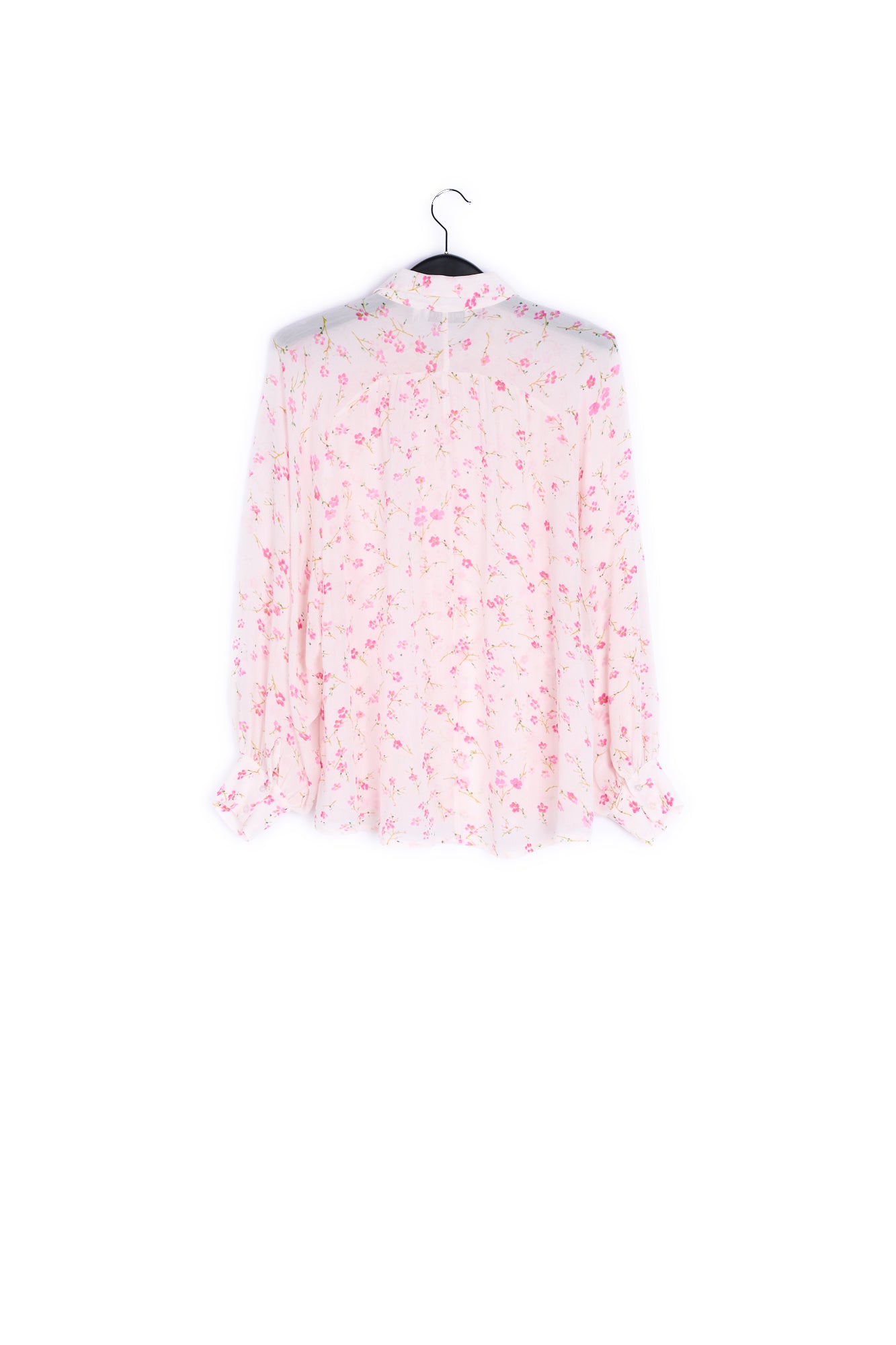 Off white floral-print oversized blouse RE—SSENTIEL | Essentiel second hand
