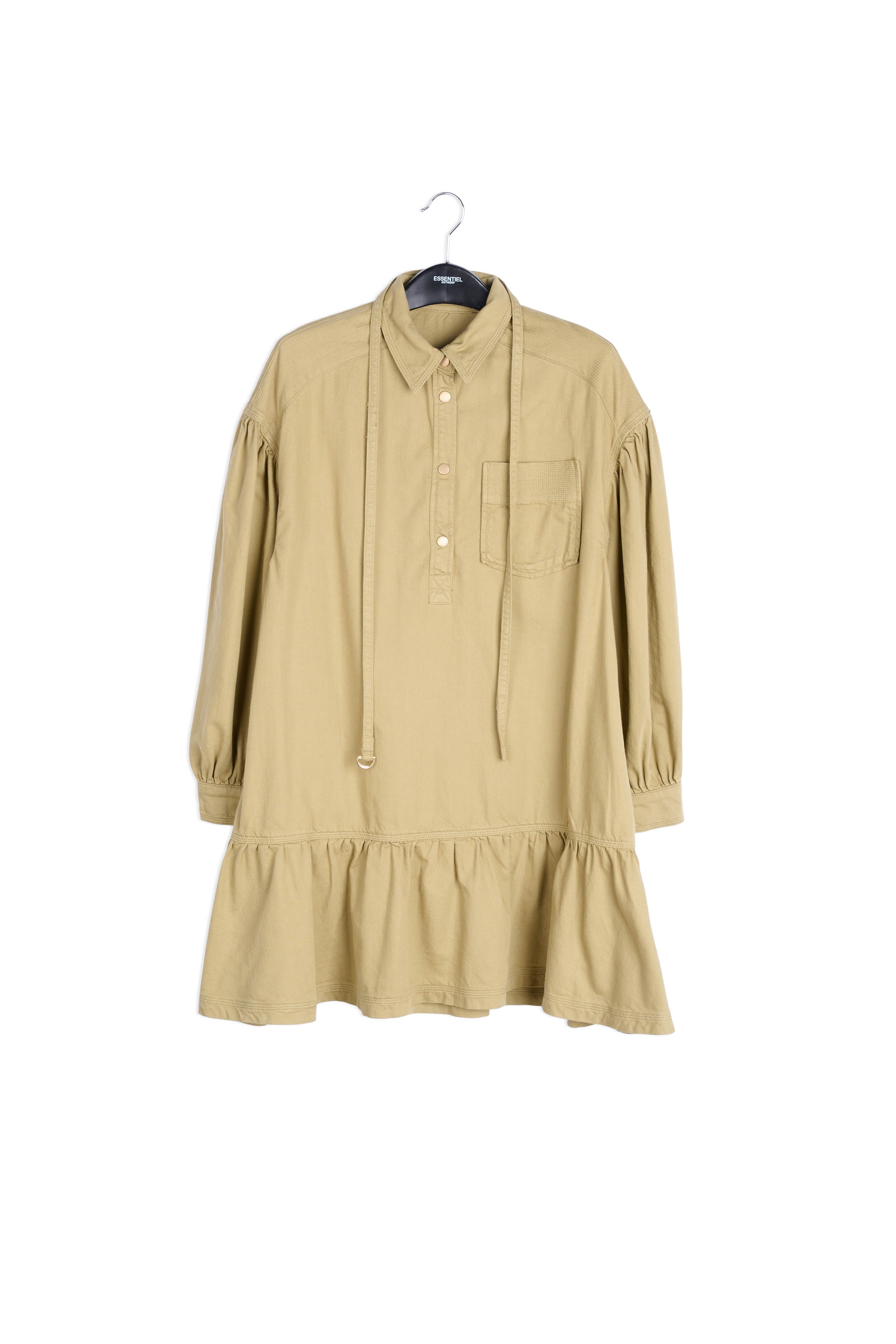 Beige denim mini dress RE—SSENTIEL | Essentiel second hand