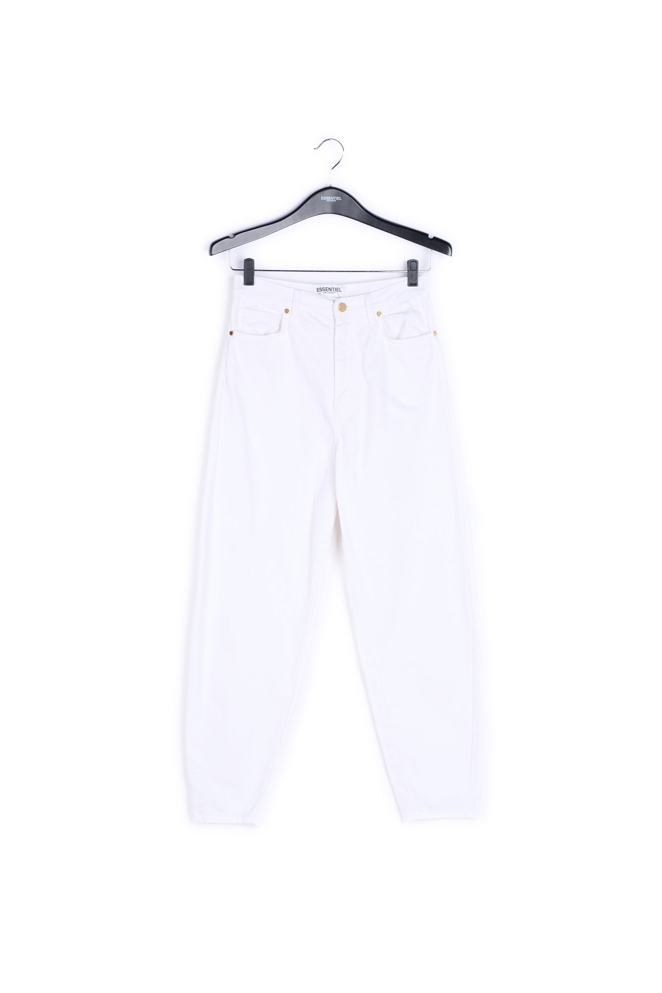 Off-white high-waisted loose-fit jeans RE—SSENTIEL | Essentiel second hand