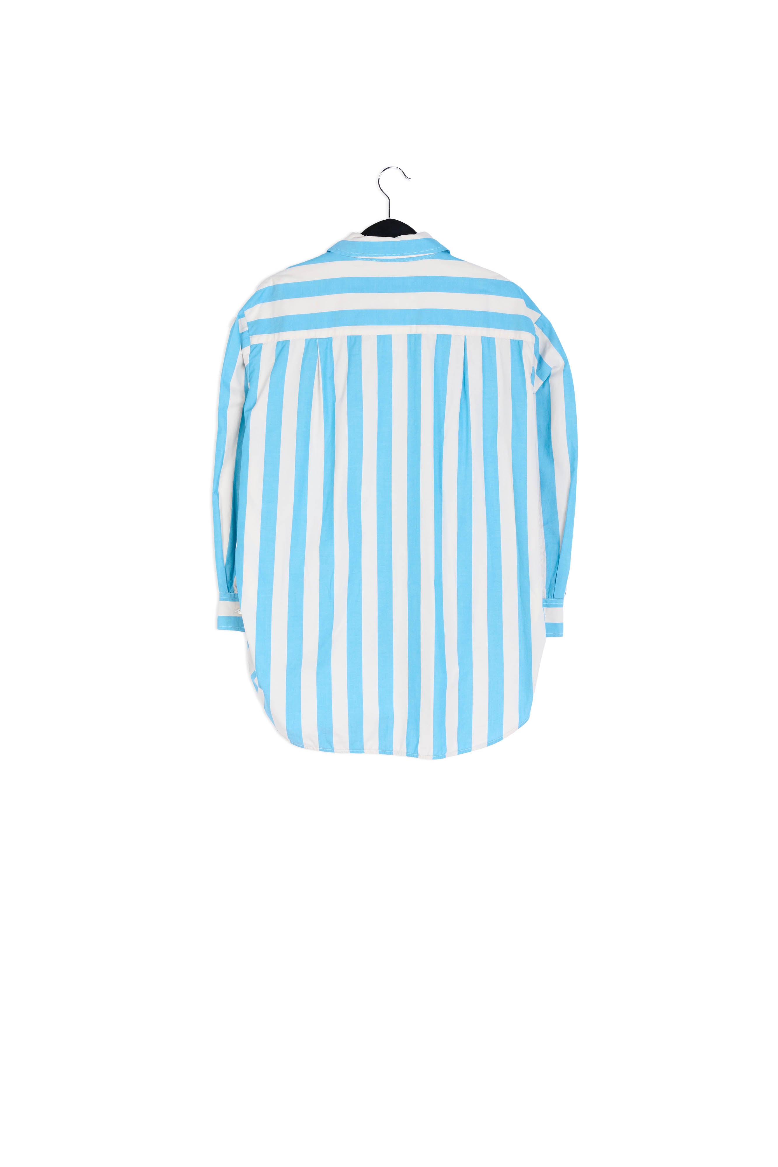 Off-white and pink striped cotton shirt RE—SSENTIEL | Essentiel second hand