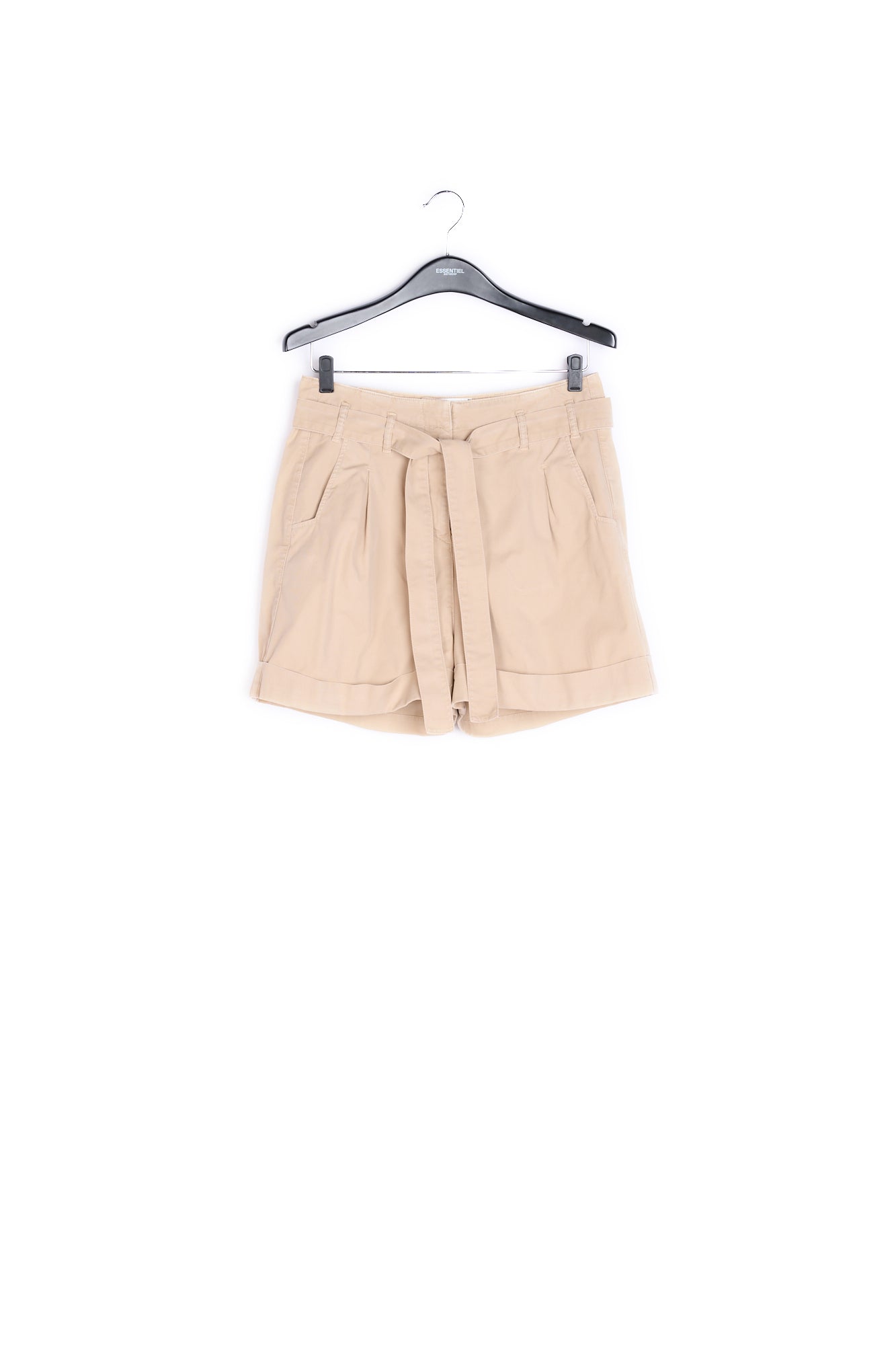Beige high-waisted shorts RE—SSENTIEL | Essentiel second hand