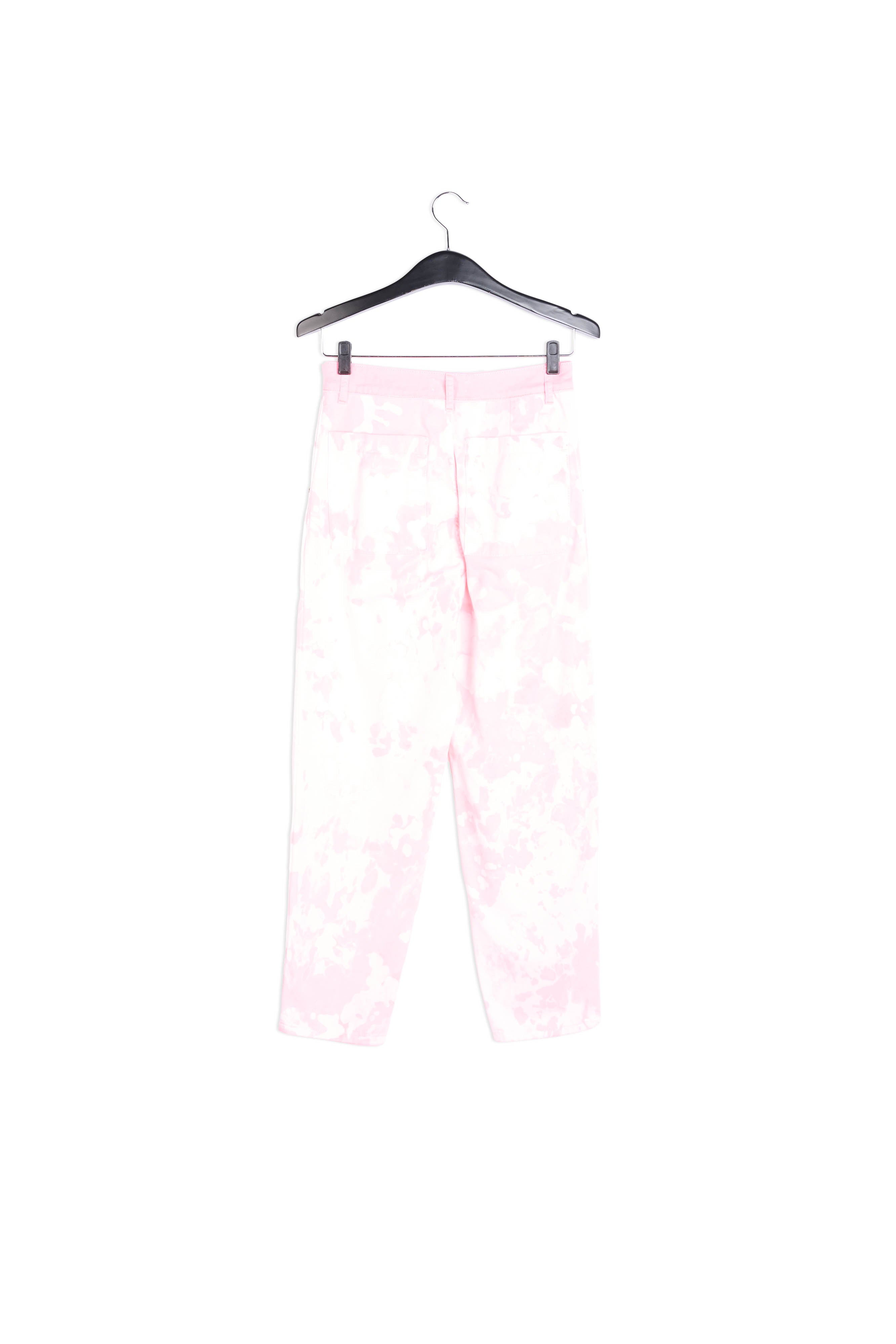 Jean tie-dye rose et blanc cassé RE—SSENTIEL | Essentiel second hand