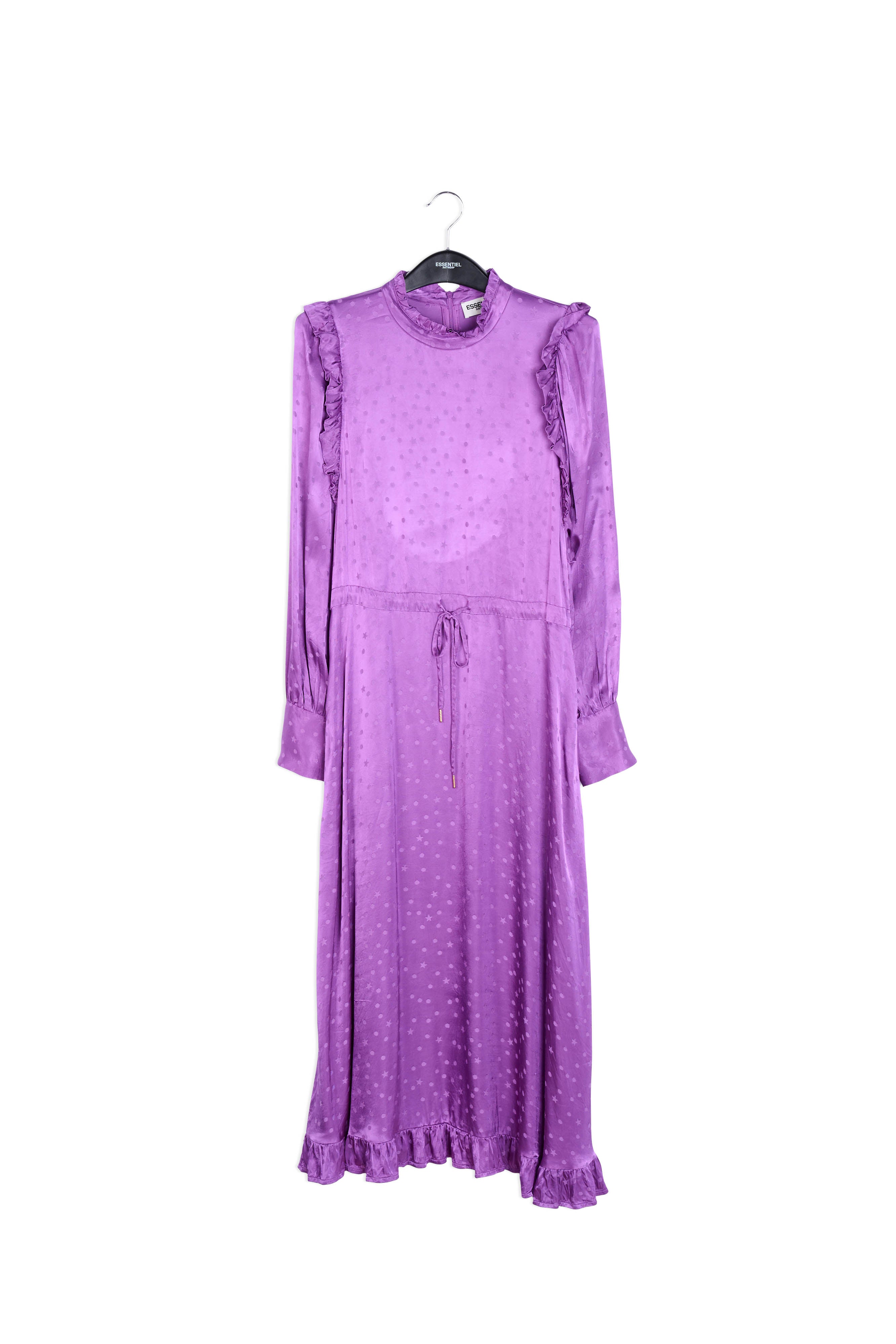 Purple ruffled maxi dress RE—SSENTIEL | Essentiel second hand