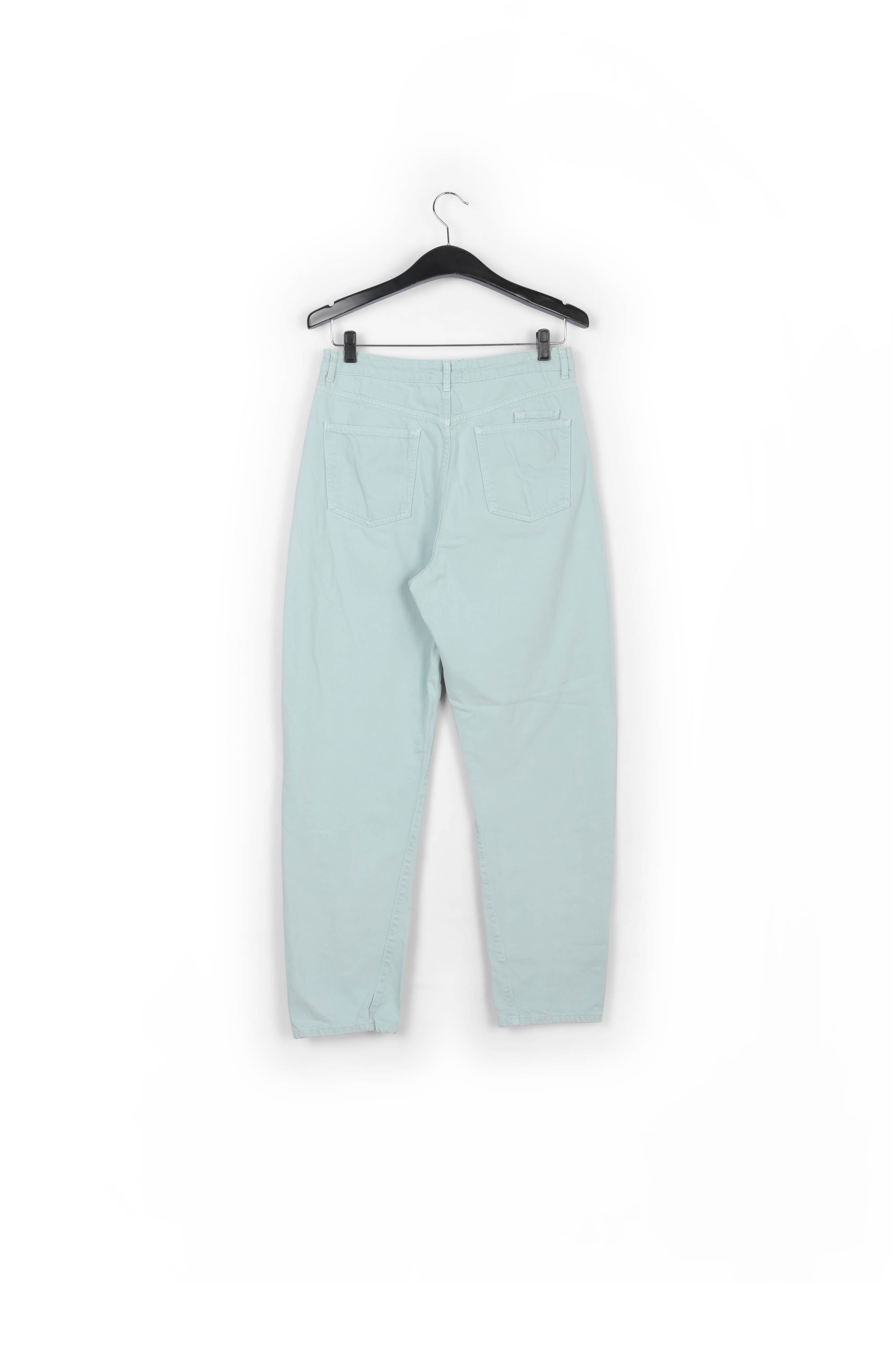 Mint green high-rise tapered jeans RE—SSENTIEL | Essentiel second hand