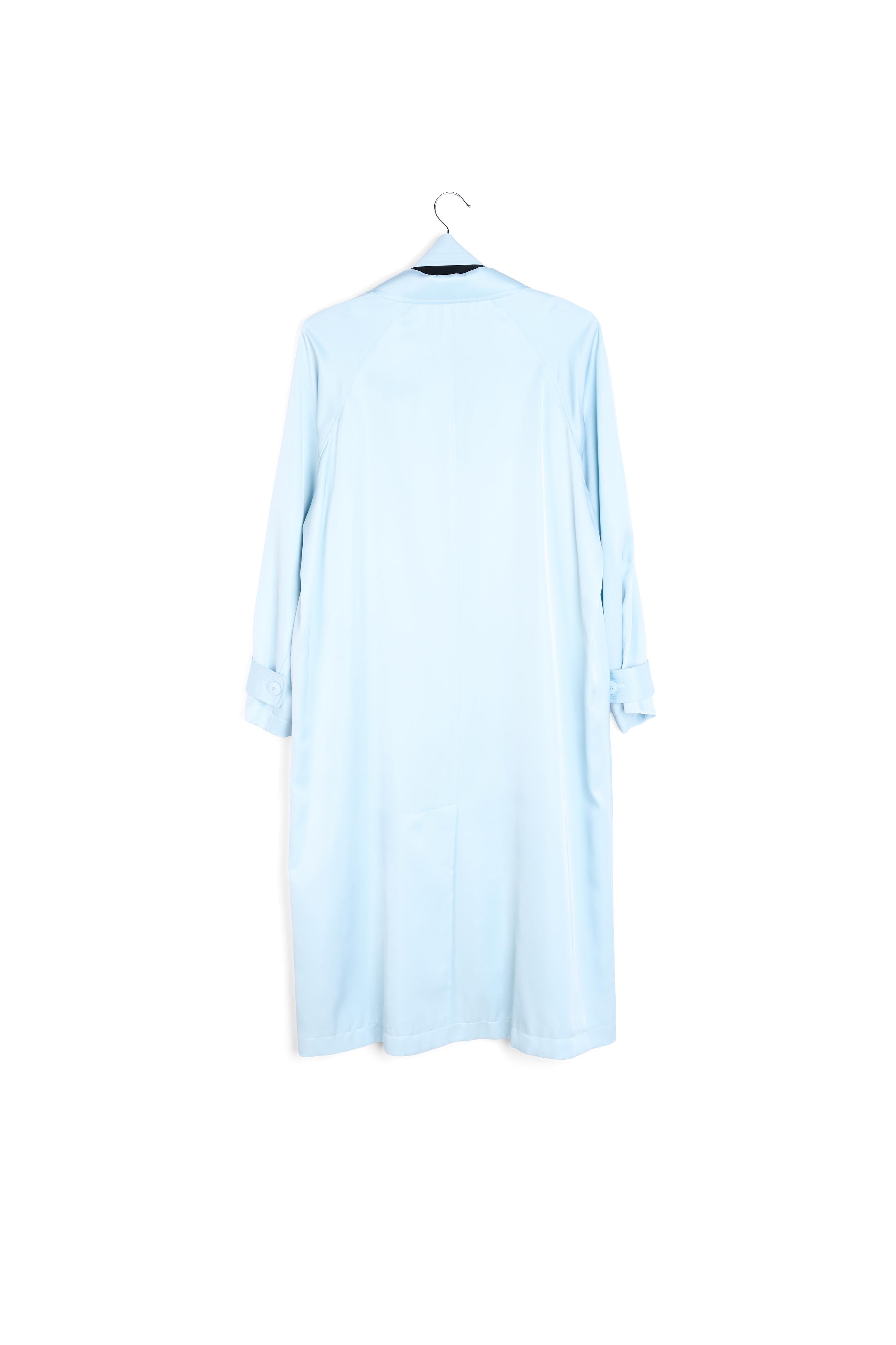Light blue trench coat dress RE—SSENTIEL | Essentiel second hand