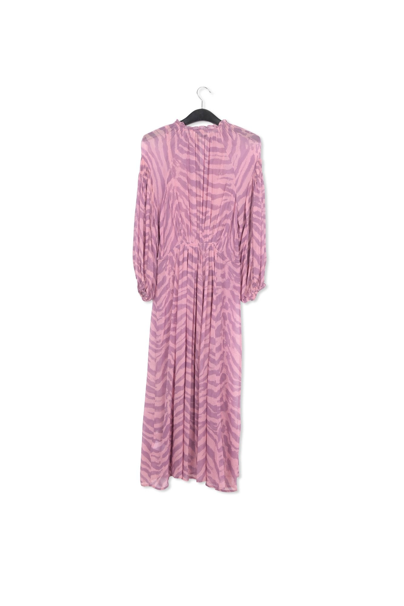 Lilac zebra-print loose-fit maxi dress RE—SSENTIEL | Essentiel second hand