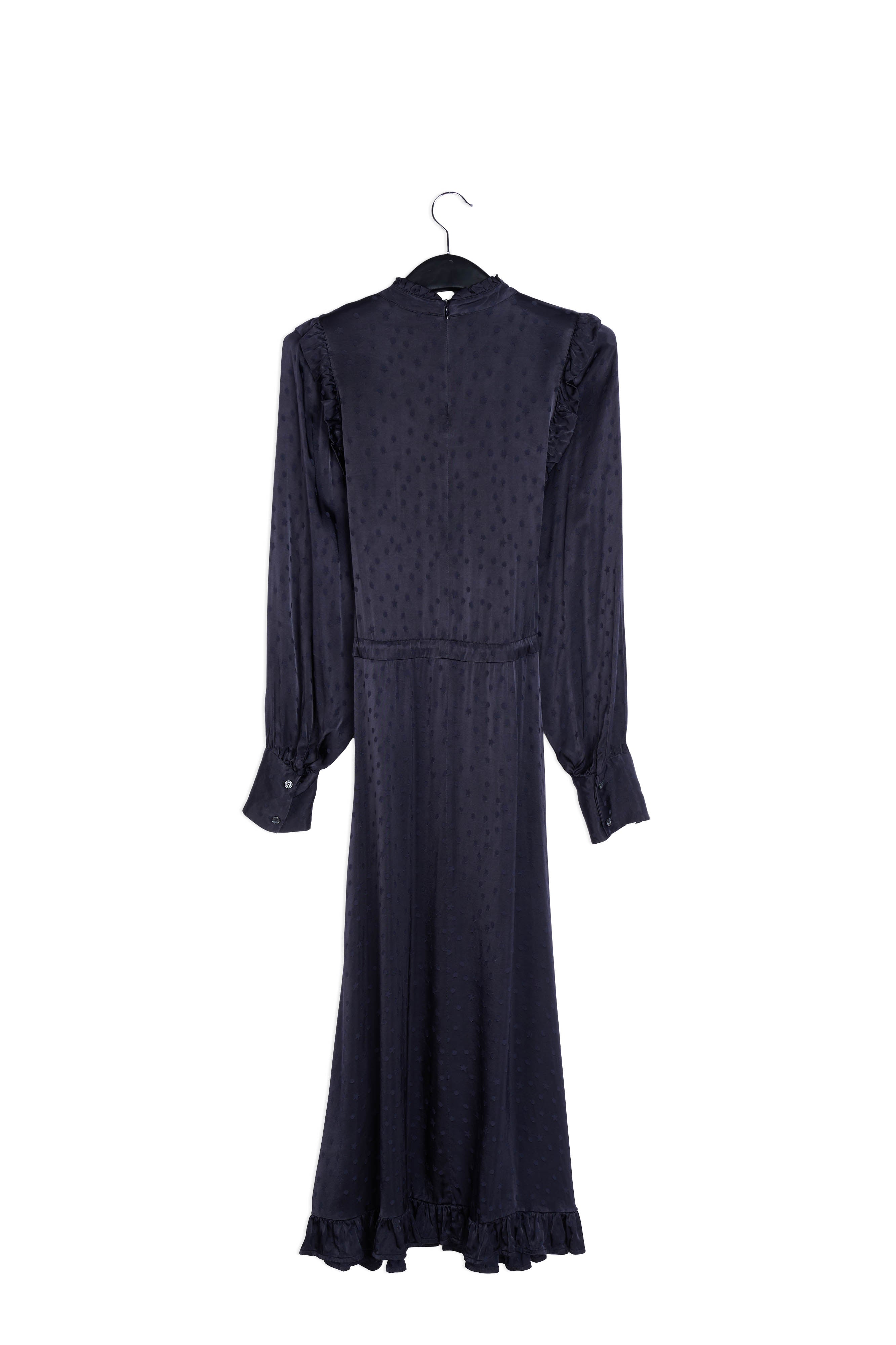 Black jacquard midi dress RE—SSENTIEL | Essentiel second hand