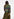 Khaki striped knit sweater with inside-out look Faume - seconde main