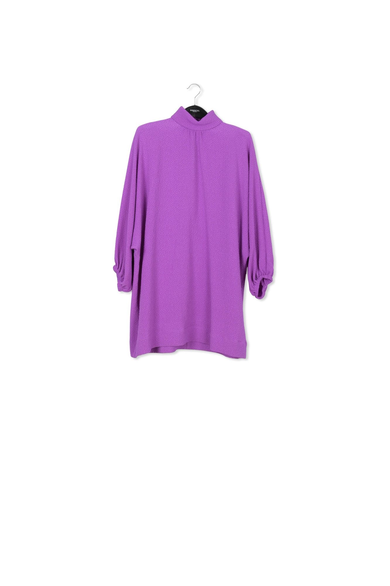 Purple dress with stand-up collar RE—SSENTIEL | Essentiel second hand