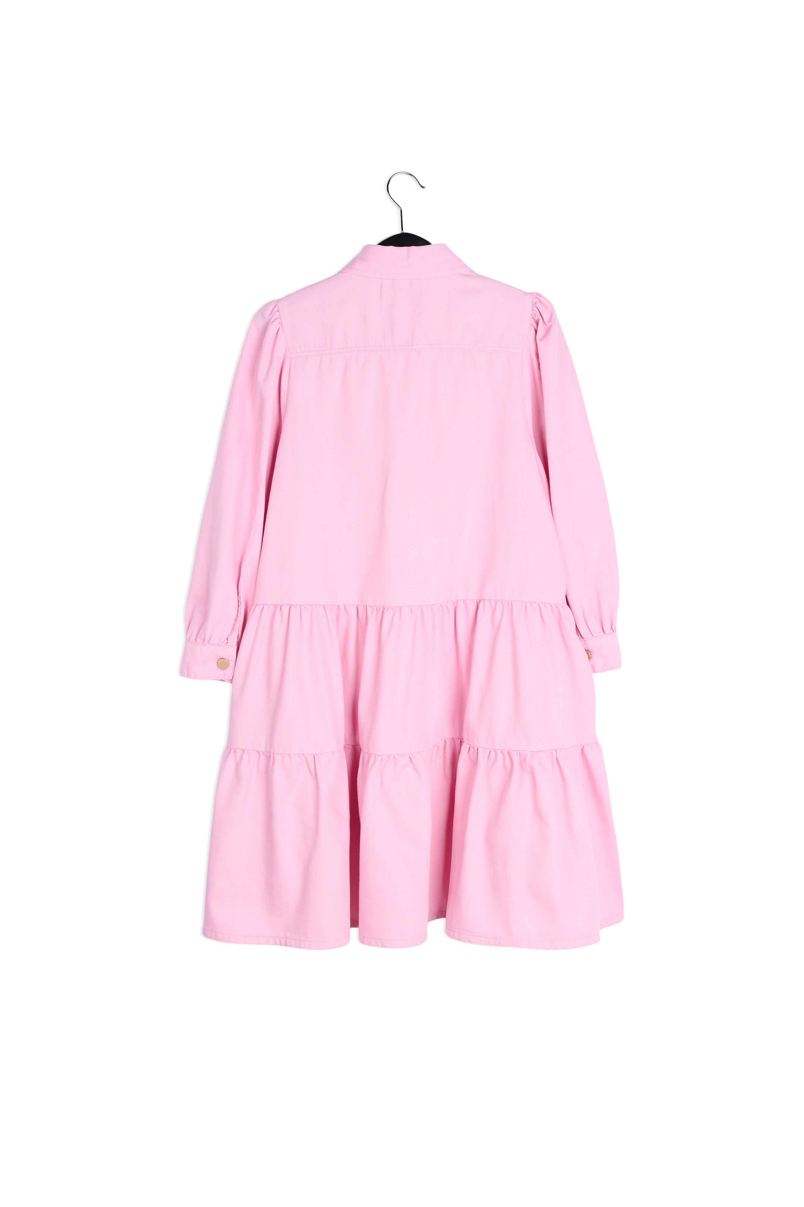 Pink denim A-line mini dress RE—SSENTIEL | Essentiel second hand