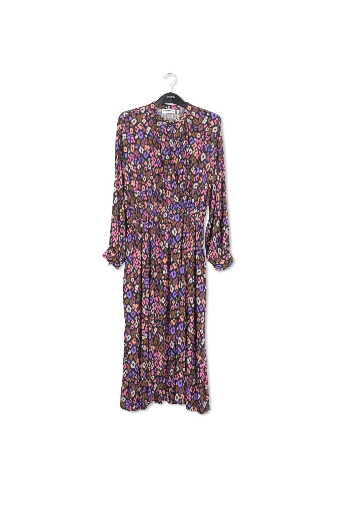 Multicolor abstract print midi-length dress RE—SSENTIEL | Essentiel second hand