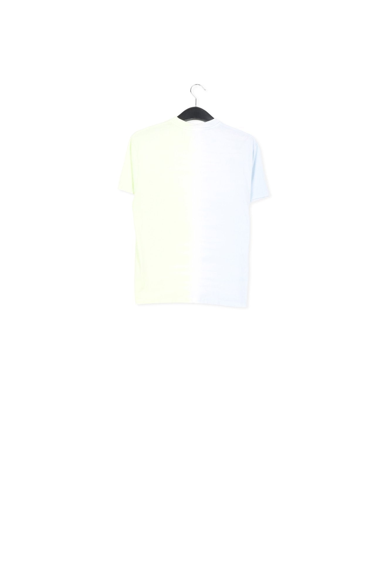 Light blue and light green tie-dyed cotton-jersey t-shirt RE—SSENTIEL | Essentiel second hand