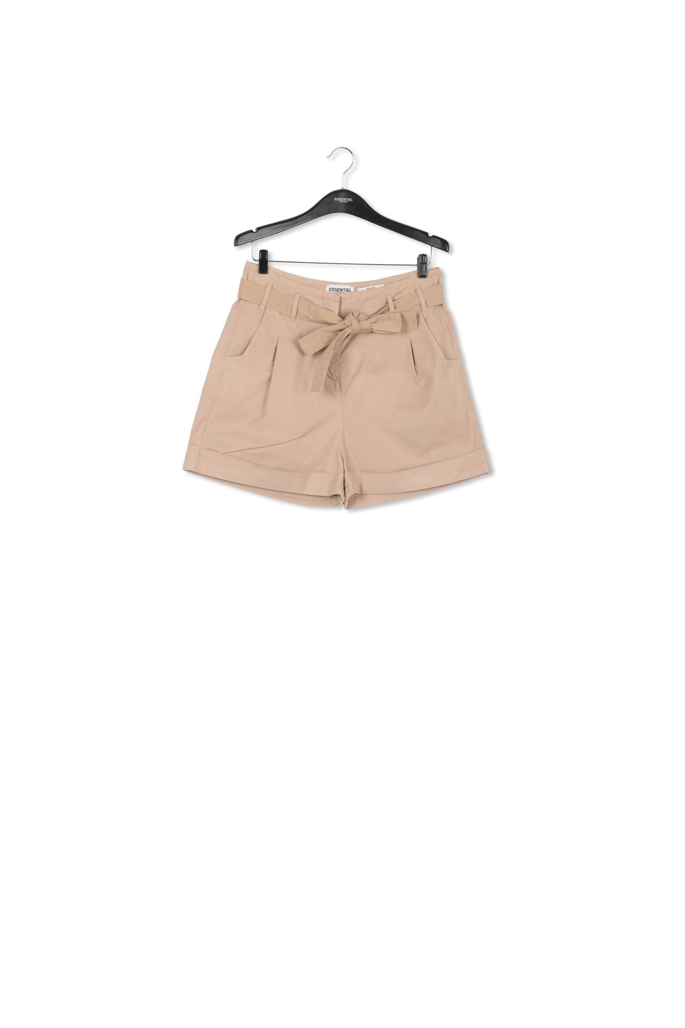 Beige high-waisted shorts RE—SSENTIEL | Essentiel second hand