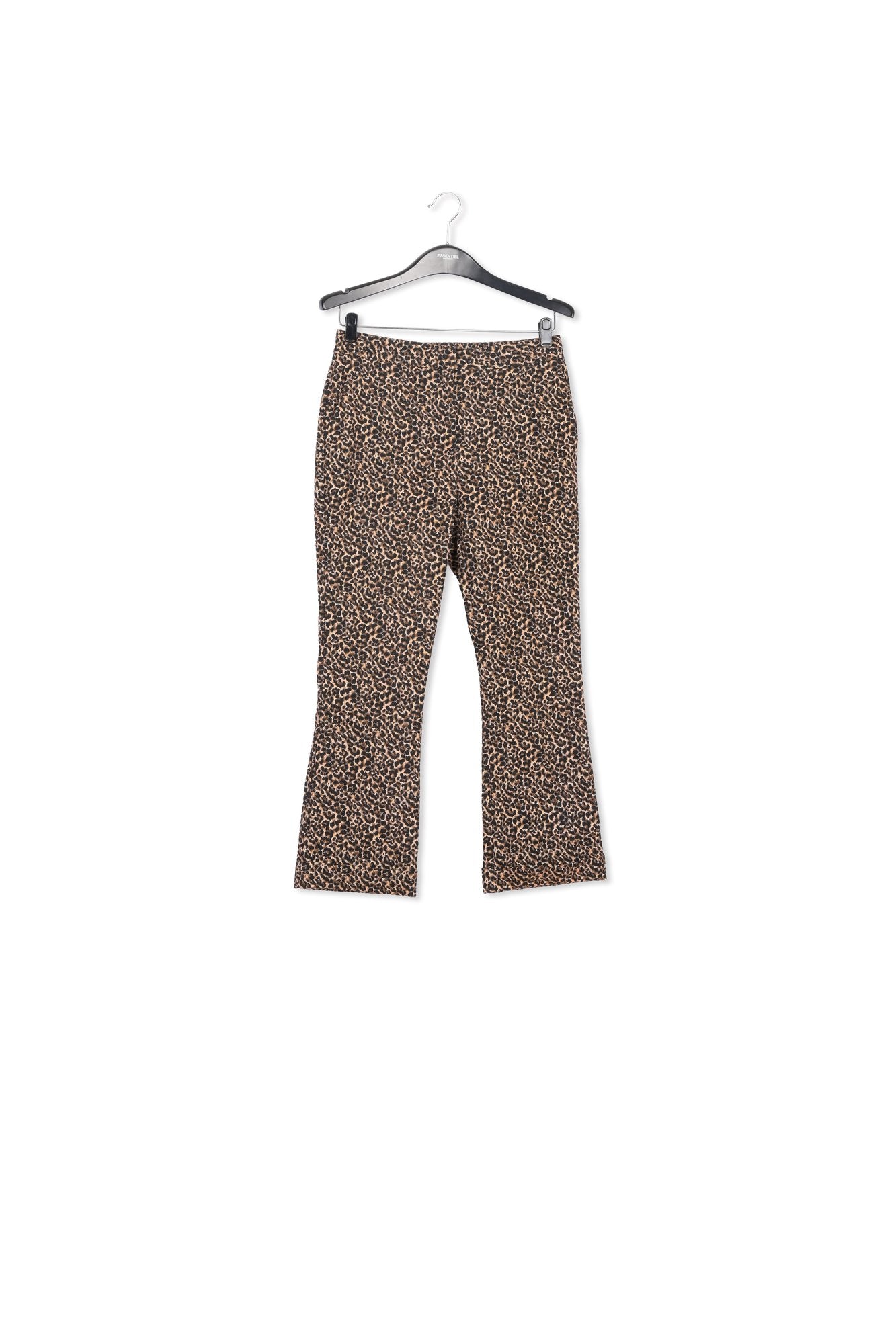 Flared-fit leopard-motif pants RE—SSENTIEL | Essentiel second hand