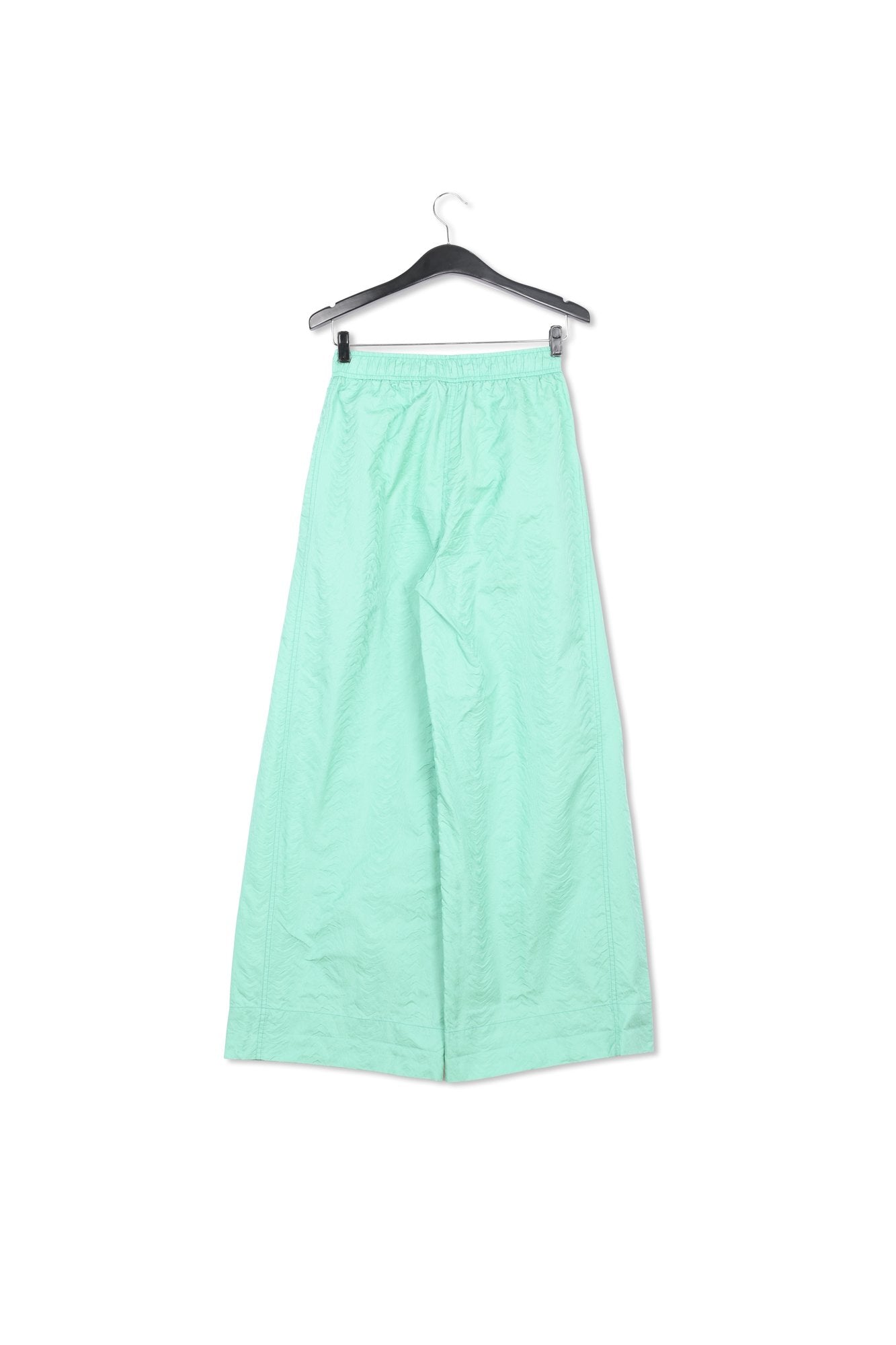 Turquoise jacquard wide-leg pants RE—SSENTIEL | Essentiel second hand