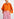 Orange oversized cotton-poplin buttoned shirt Faume - seconde main