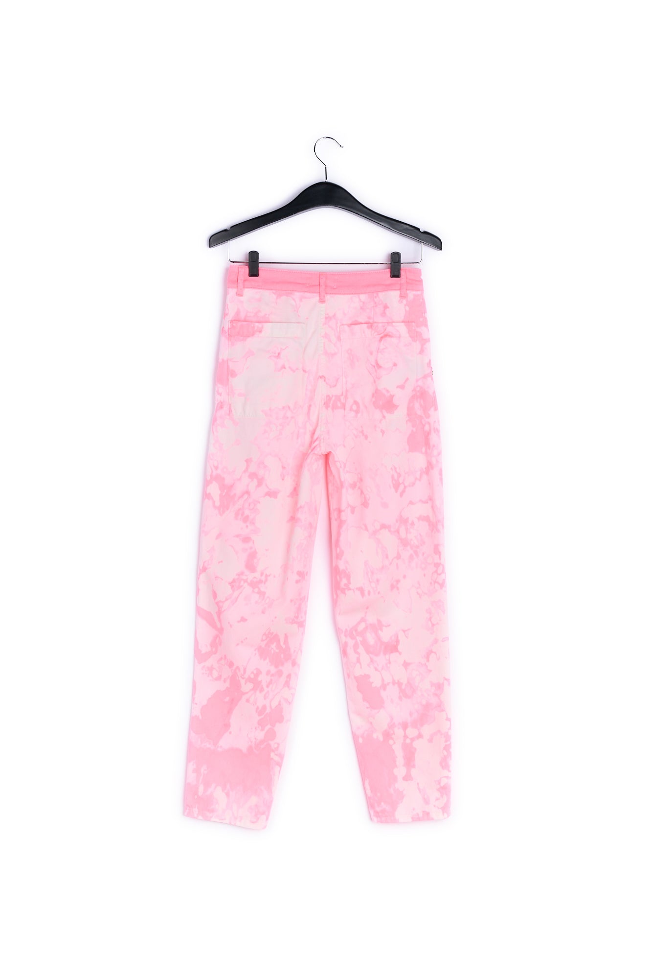 Pink and off-white tie-dyed jeans RE—SSENTIEL | Essentiel second hand