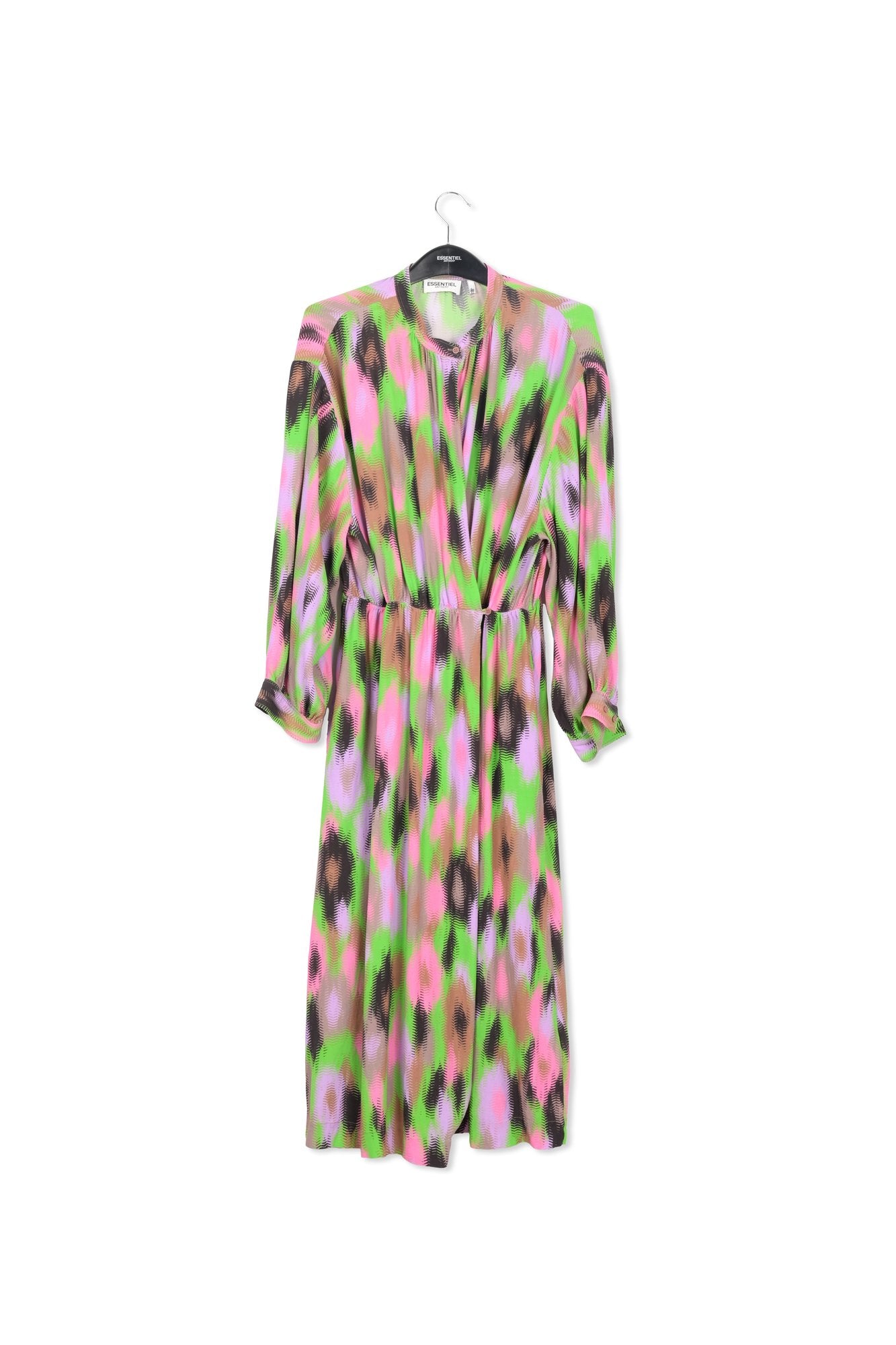 Robe midi à imprimé abstrait RE—SSENTIEL | Essentiel second hand