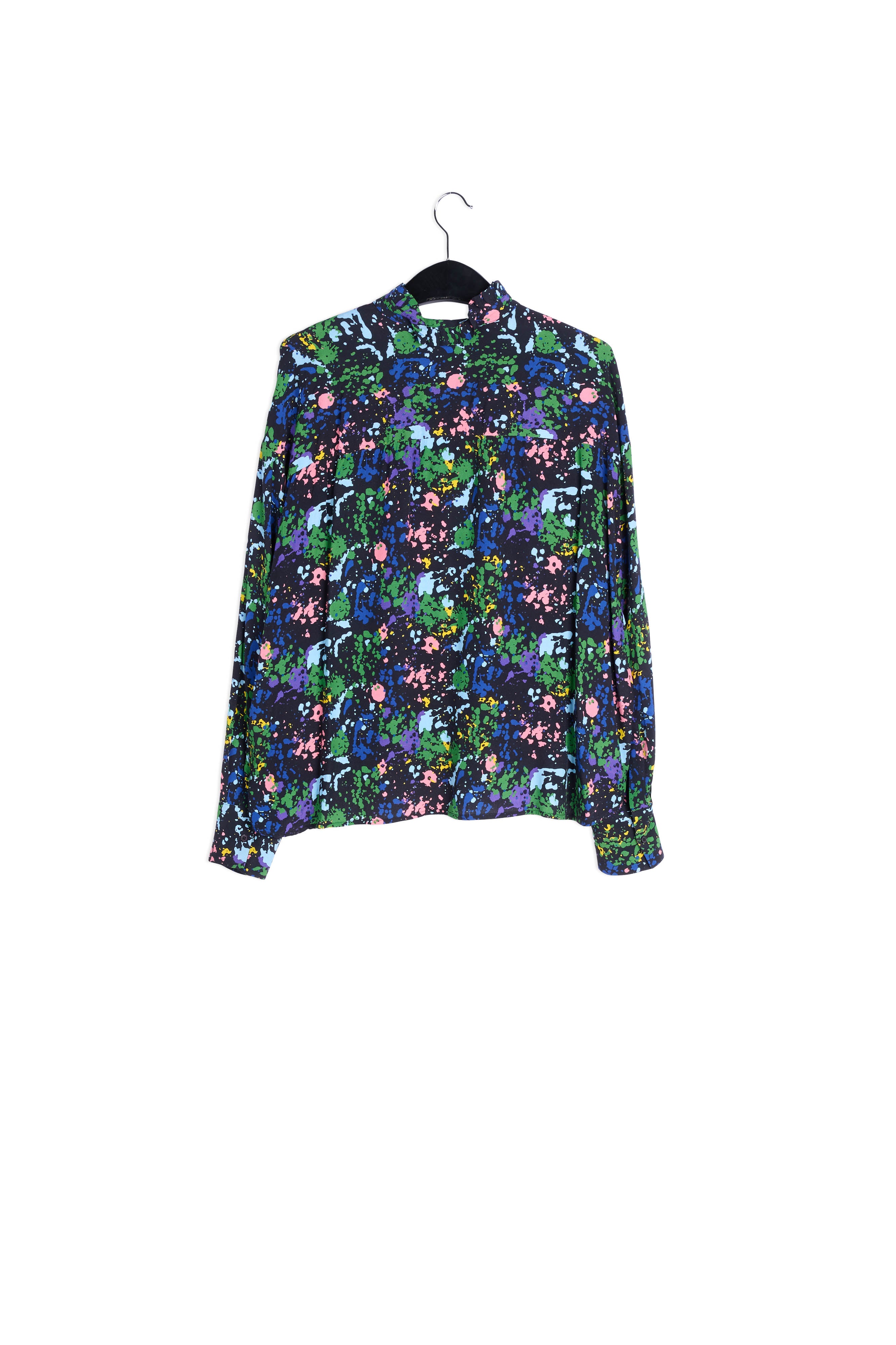 Black splash print shirt RE—SSENTIEL | Essentiel second hand