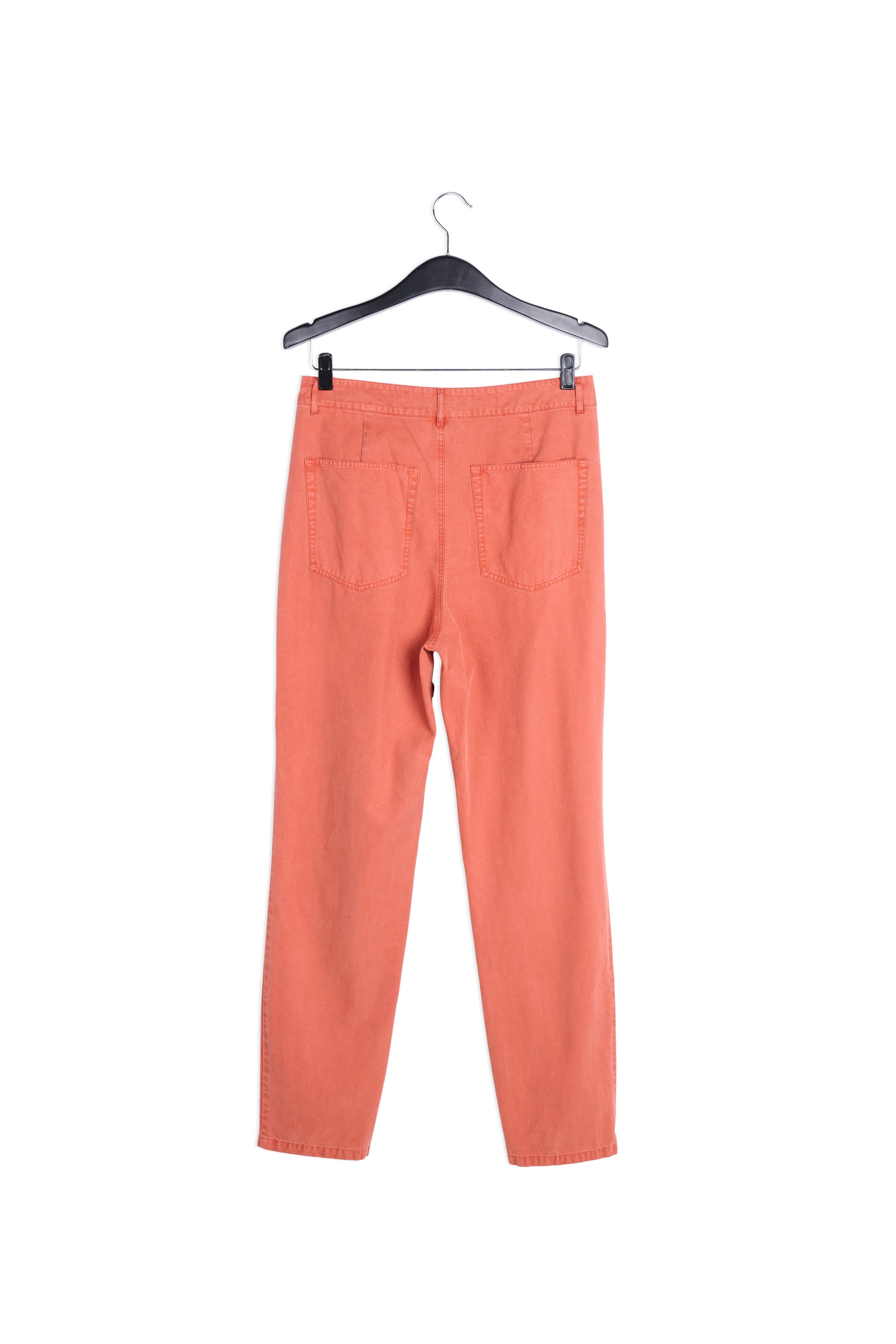 Jean fuselé orange foncé à taille haute RE—SSENTIEL | Essentiel second hand