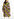 Robe à imprimé graphique rose, noir et jaune Faume - seconde main